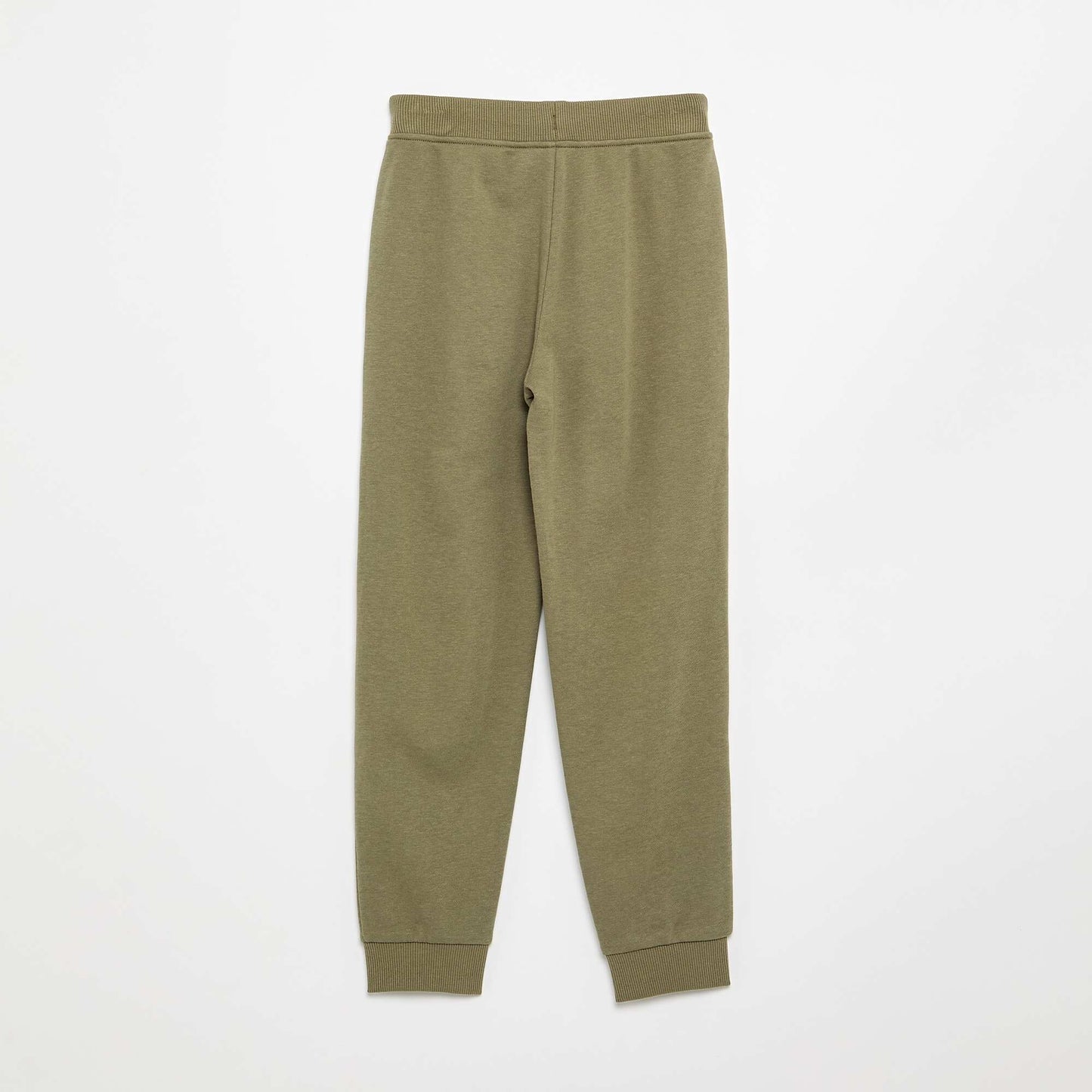 Plain joggers with elasticated waist GREEN