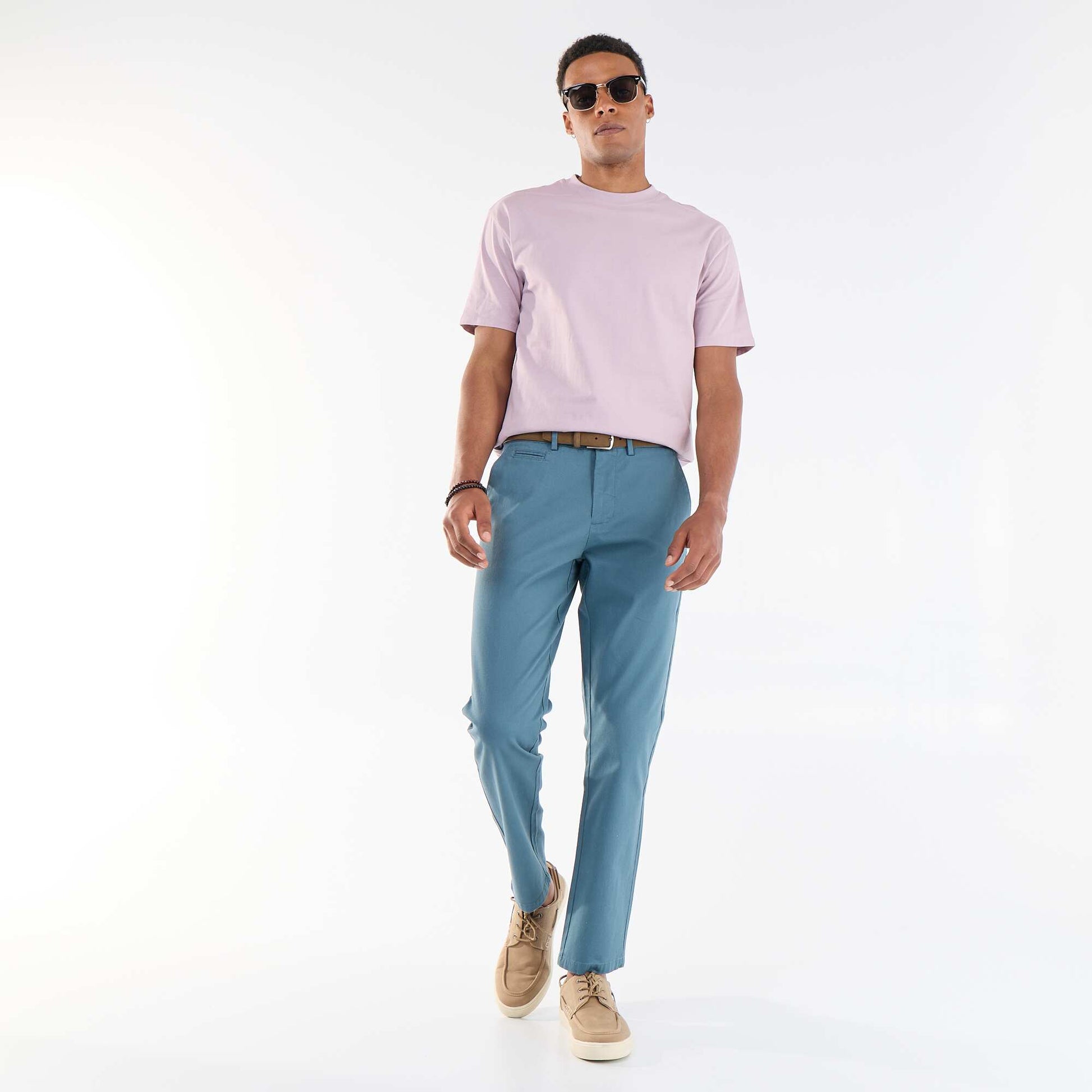 Twill Chino Trousers BLUE