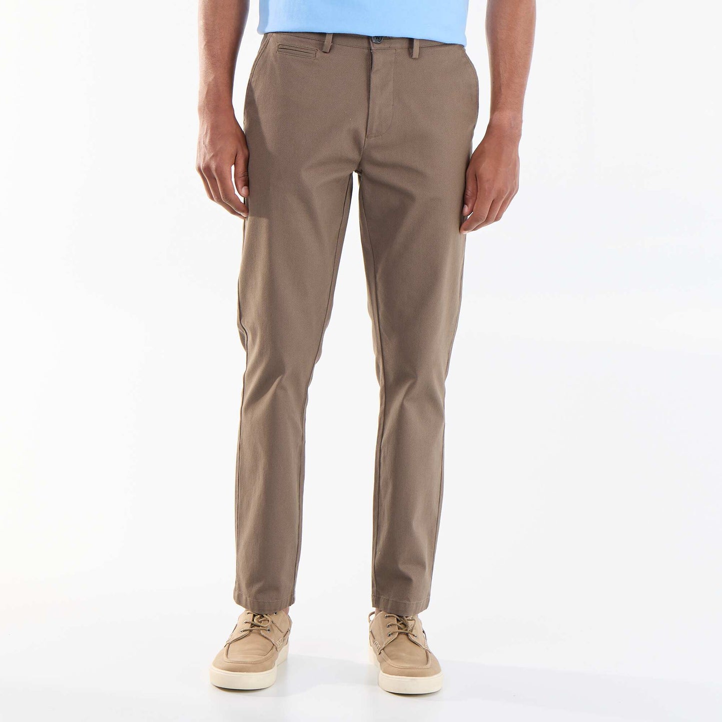 Twill Chino Trousers BROWN
