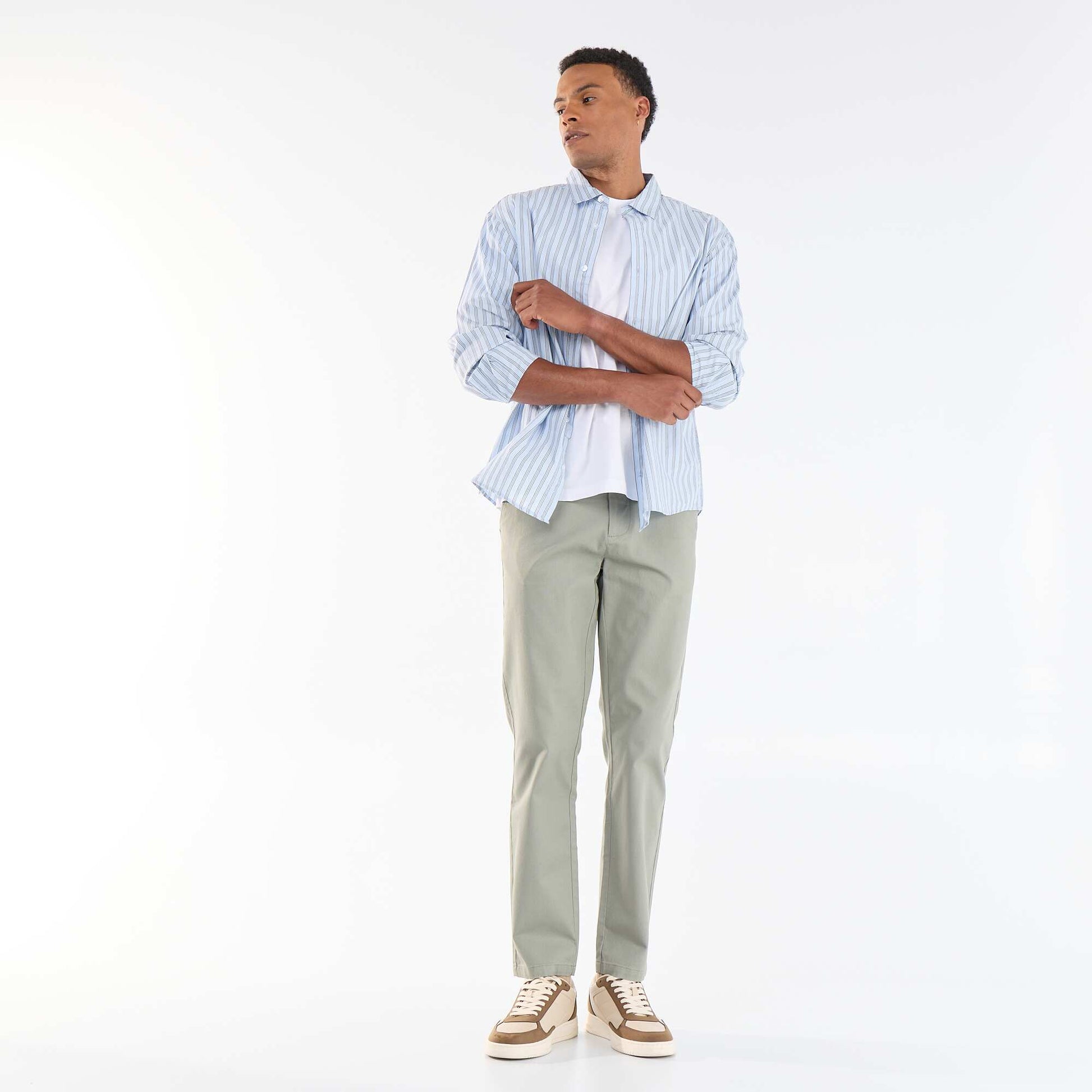 Twill Chino Trousers GREEN