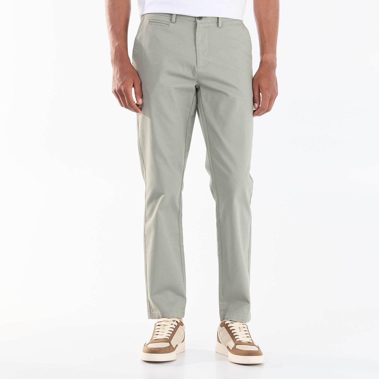 Twill Chino Trousers GREEN