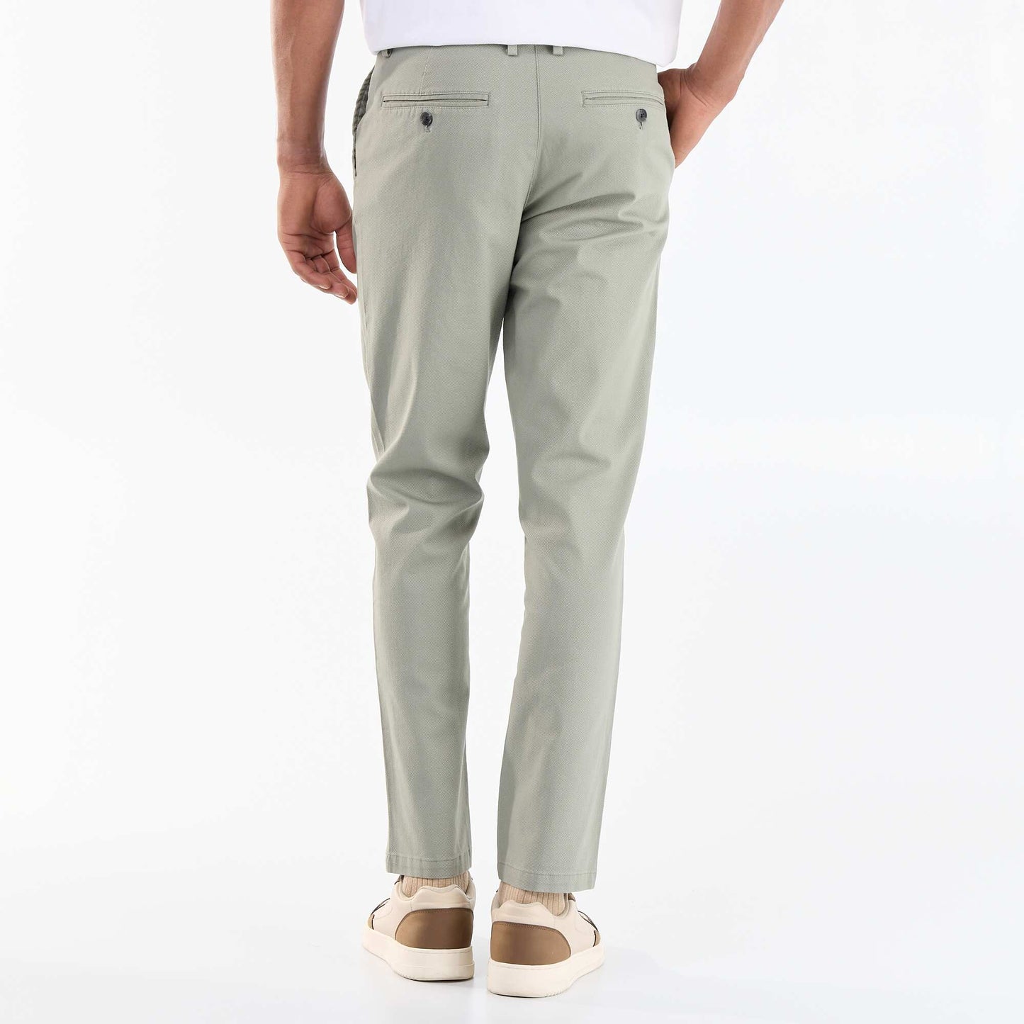 Twill Chino Trousers GREEN