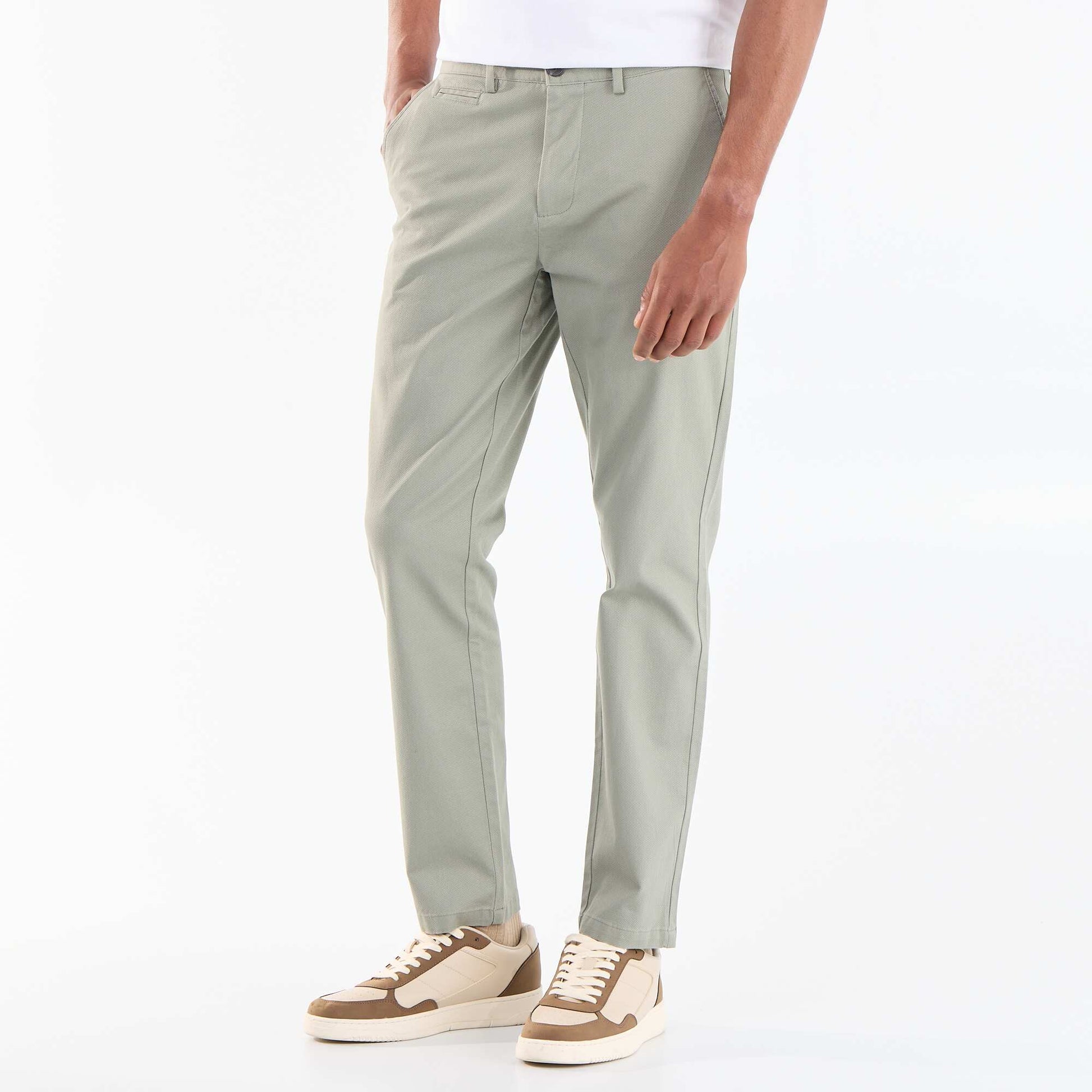 Twill Chino Trousers GREEN