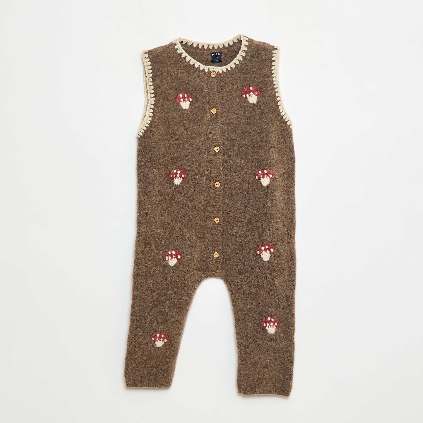 Long Knit Jumpsuit BROWN