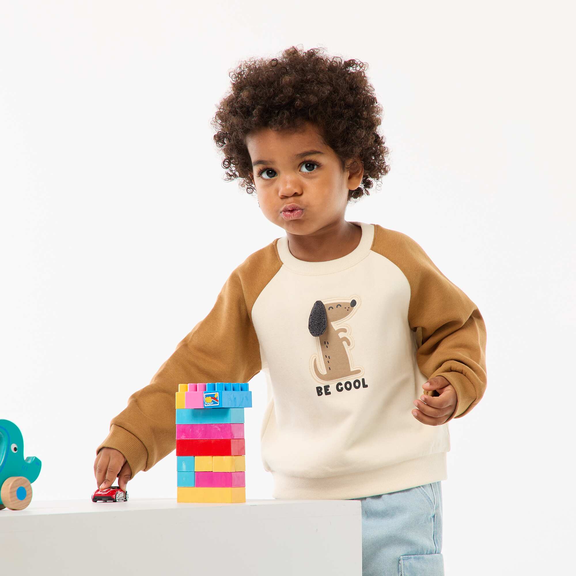 Animated Crew Neck Sweatshirt WHITE – Kiabi