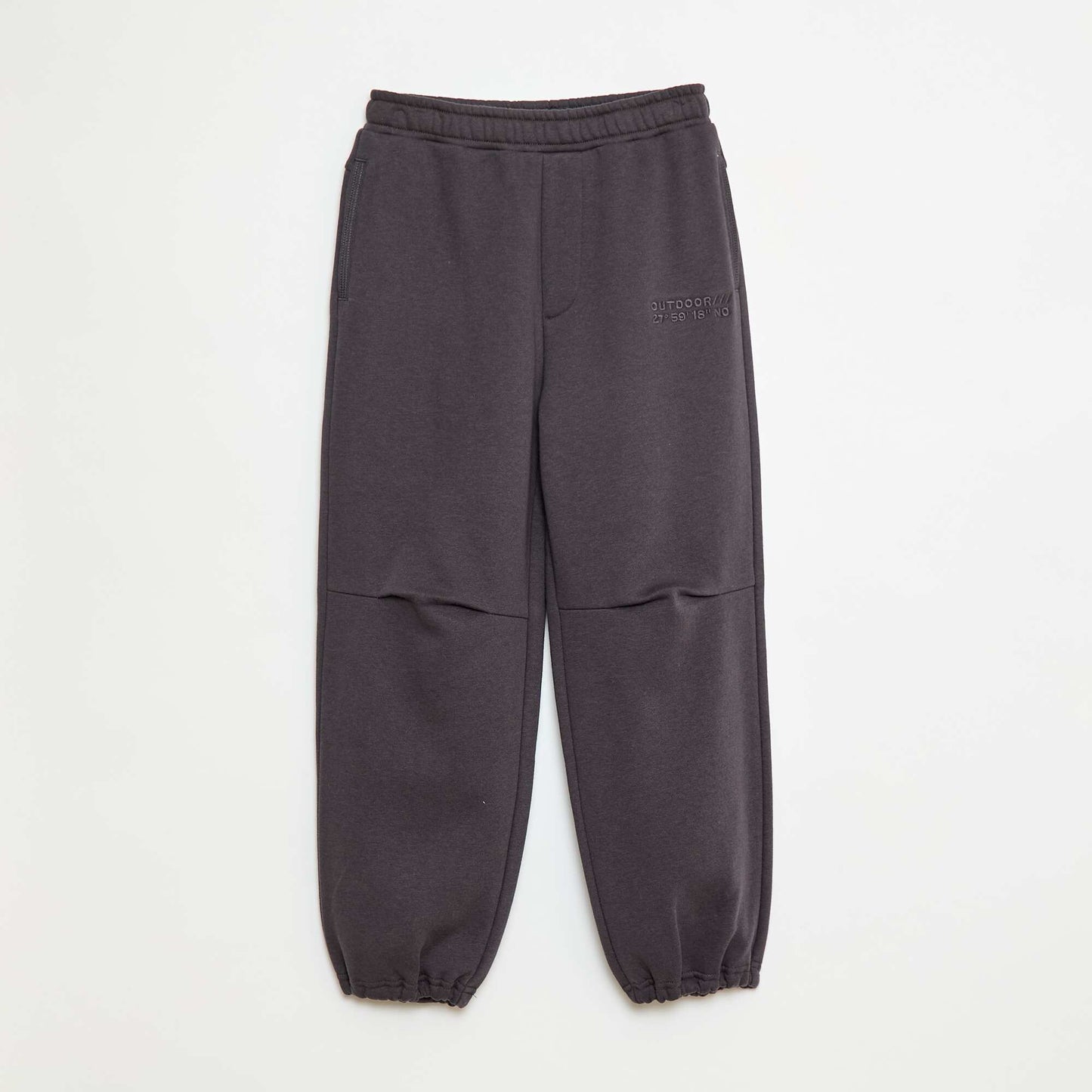 Joggers with Embroidered Detail BLACK