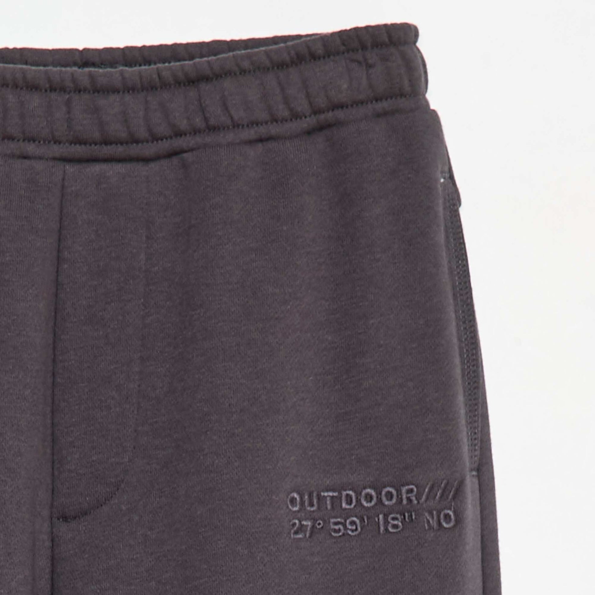 Joggers with Embroidered Detail BLACK