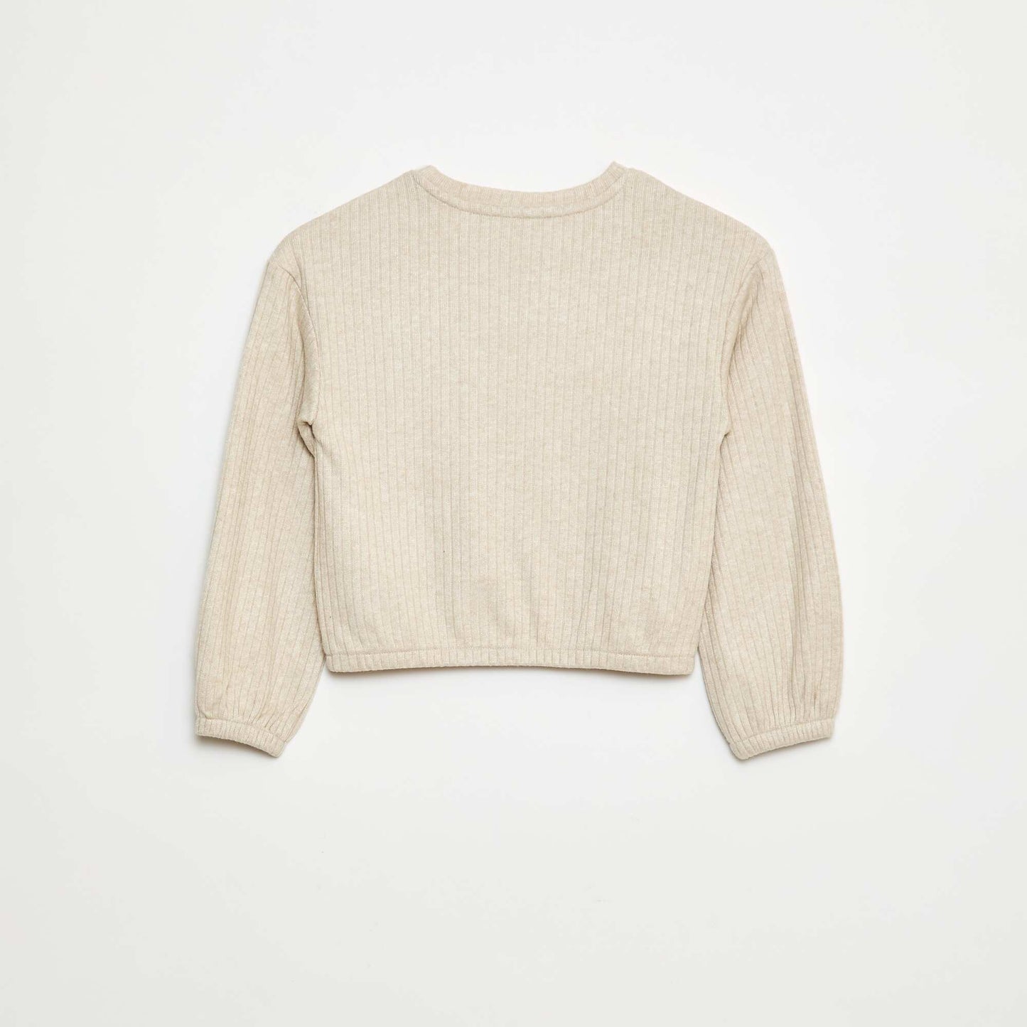 Round neck T-shirt BEIGE