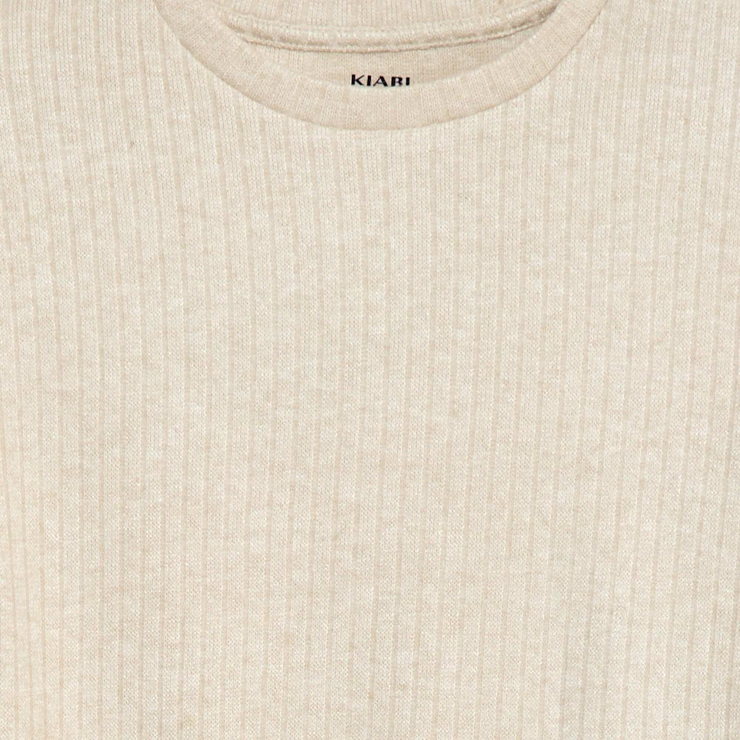 Round neck T-shirt BEIGE