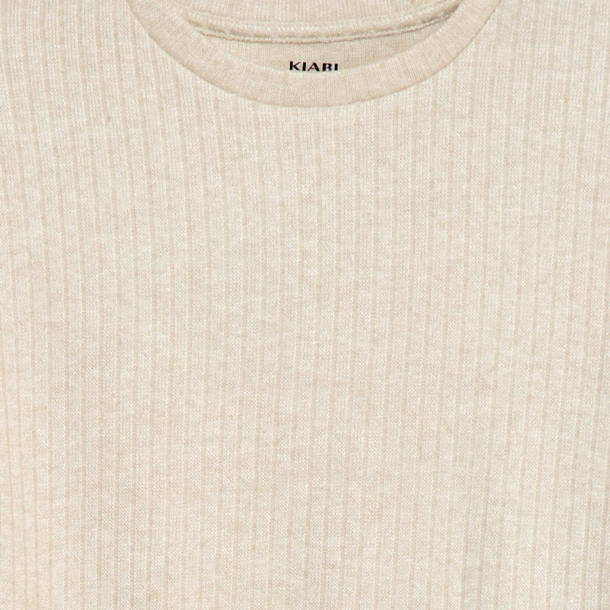 Round neck T-shirt BEIGE