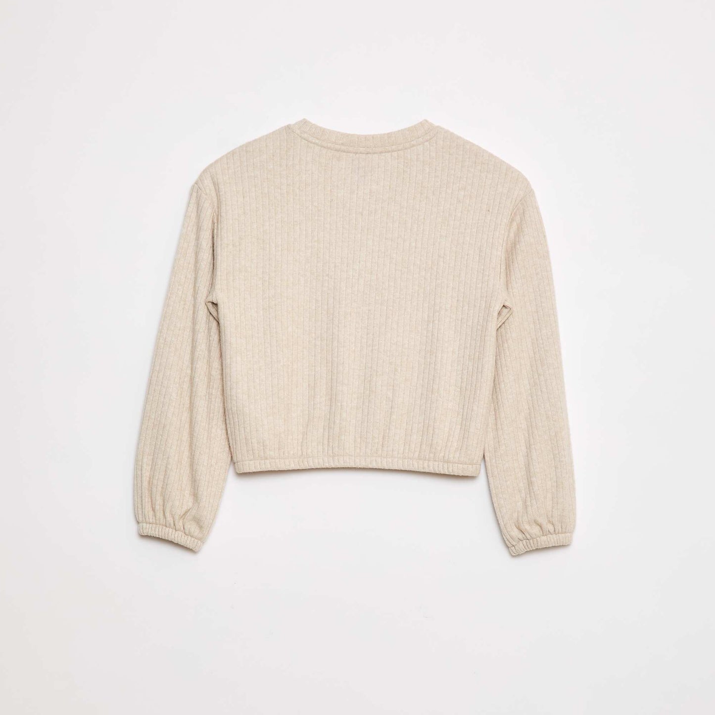 Round neck T-shirt BEIGE