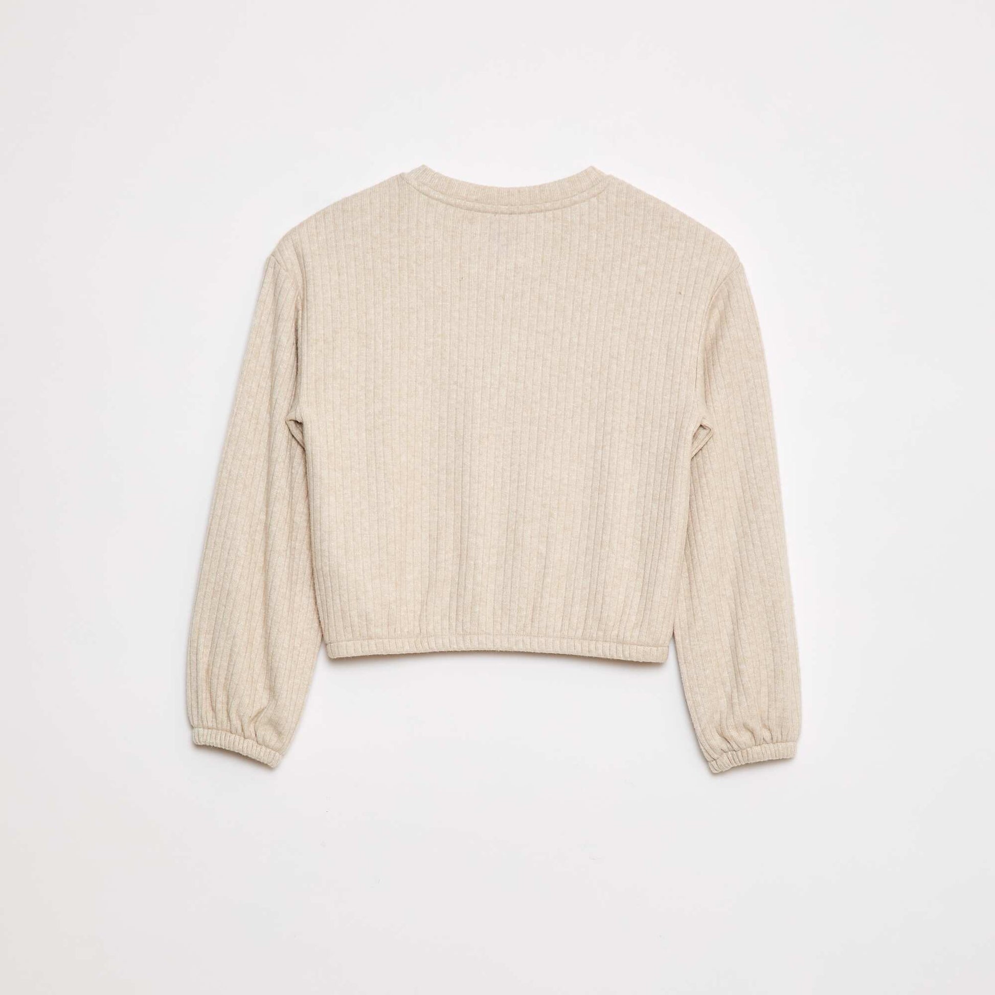 Round neck T-shirt BEIGE