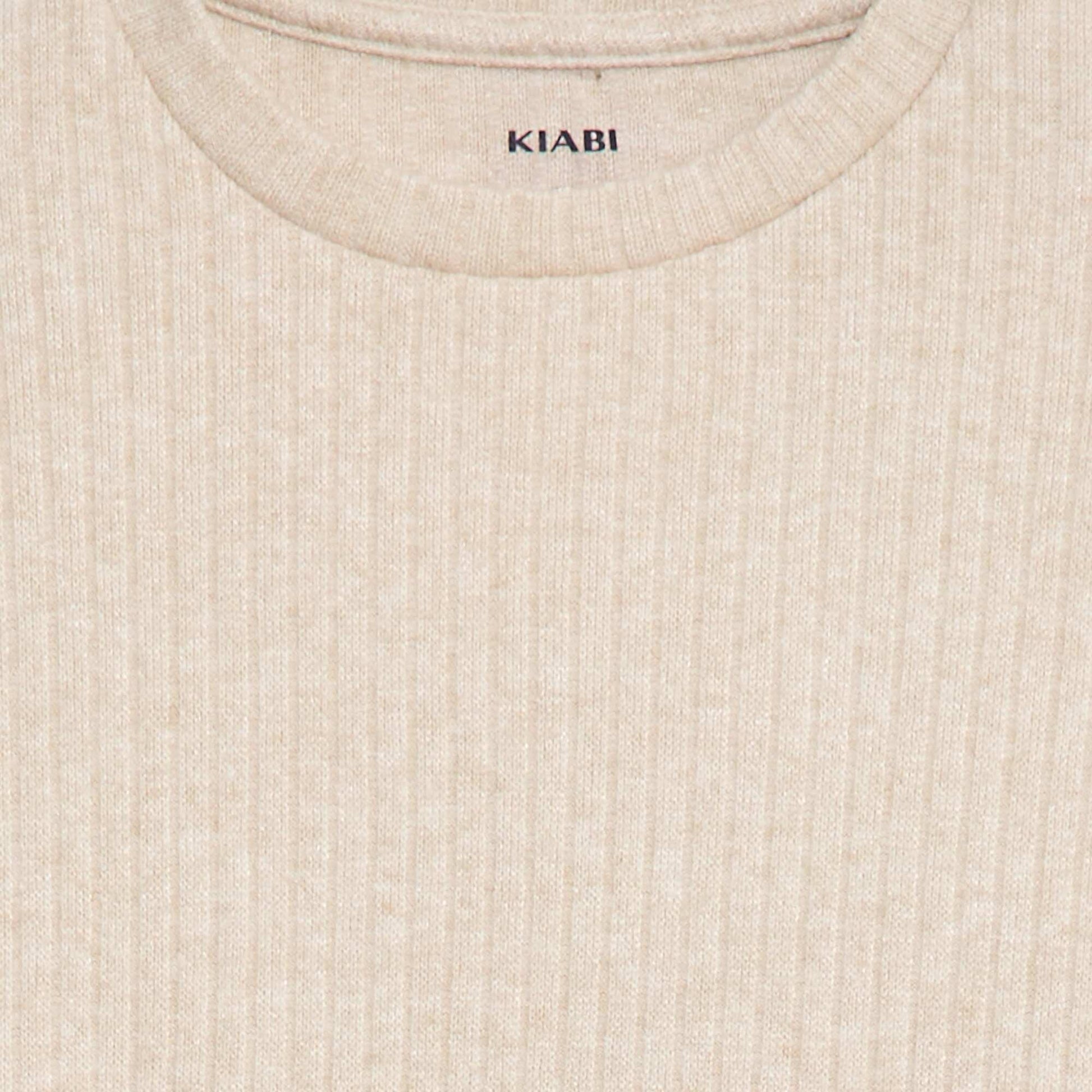 Round neck T-shirt BEIGE