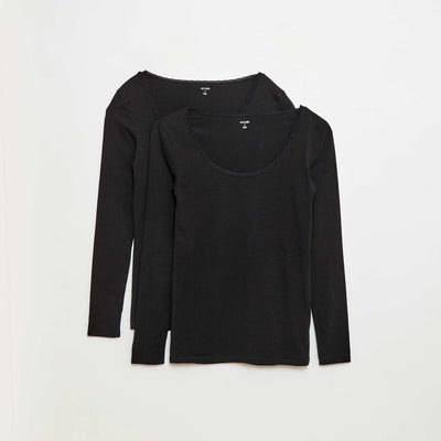 Long-Sleeve Underwear T-Shirt BLACK