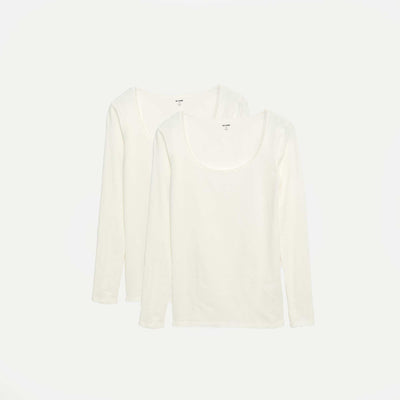Long-Sleeve Underwear T-Shirt WHITE
