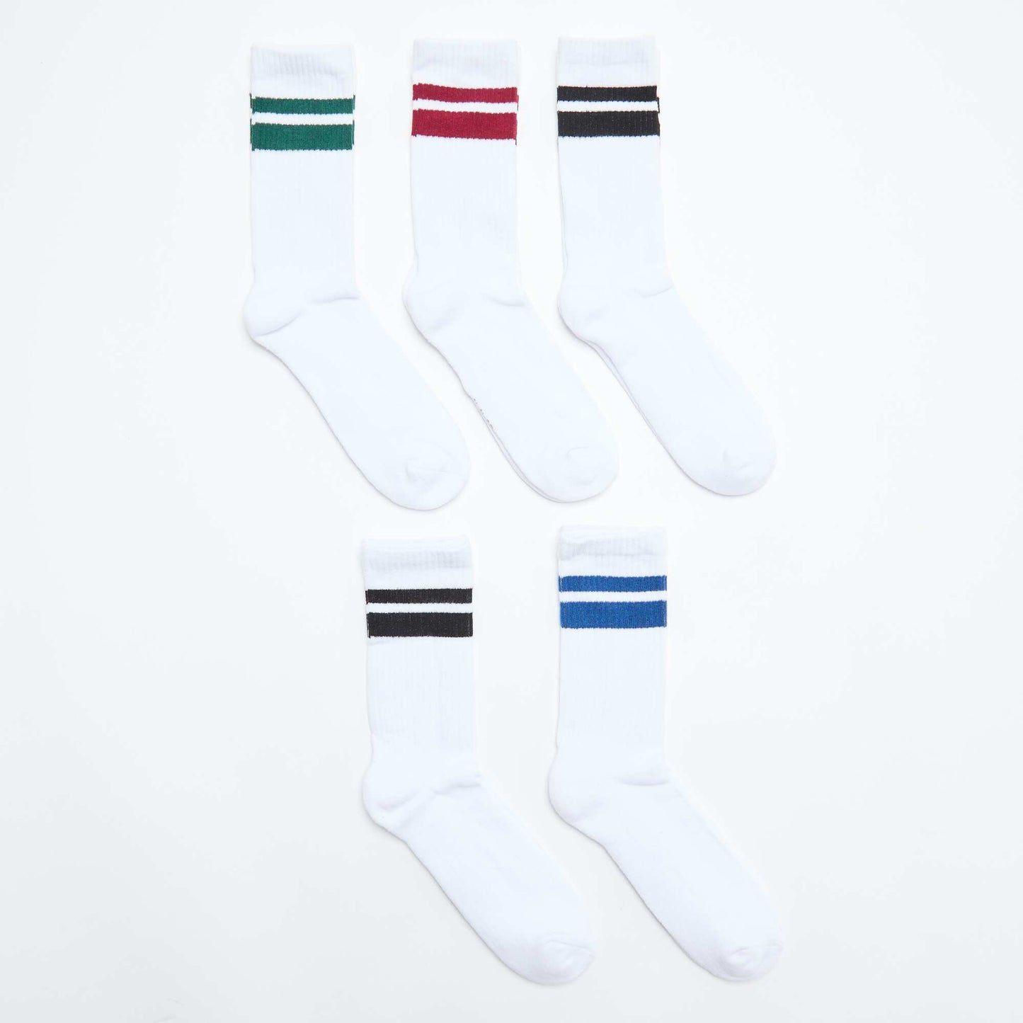 Pack of 5 pairs of socks WHITE