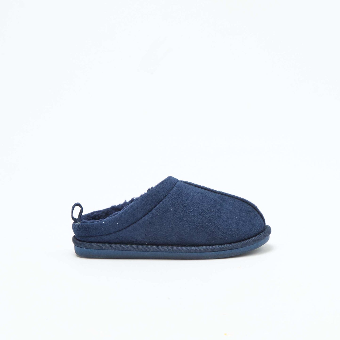 Fuzzy Lined Clog Slippers BLUE