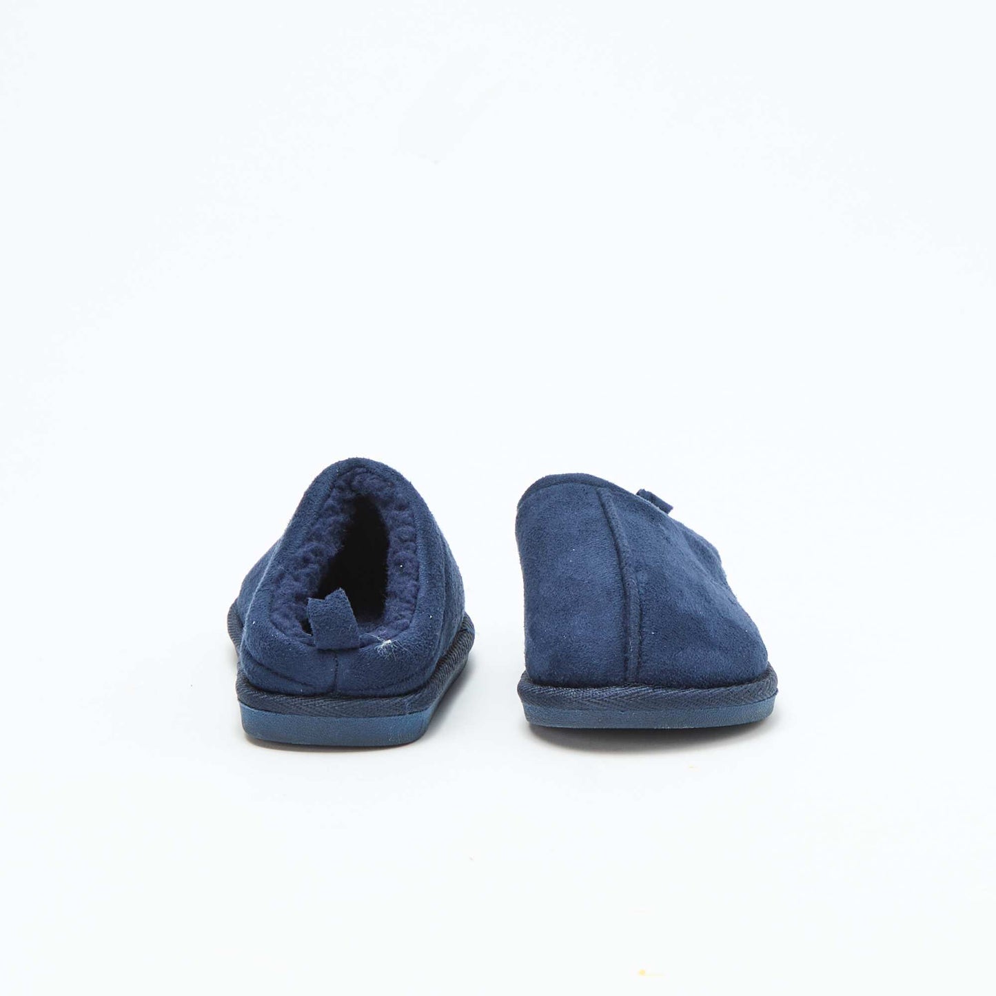 Fuzzy Lined Clog Slippers BLUE