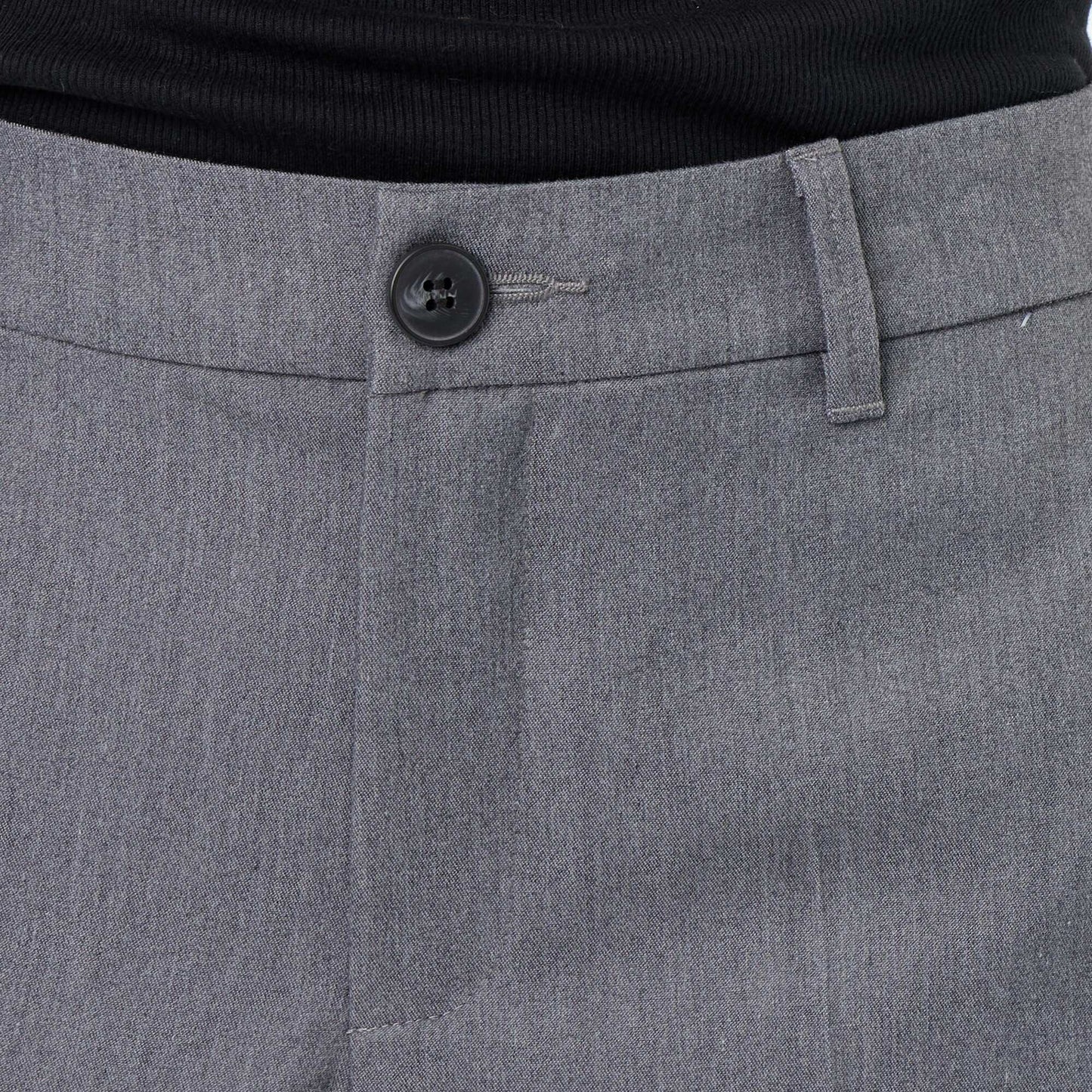 Fluid wide-leg plain trousers GREY