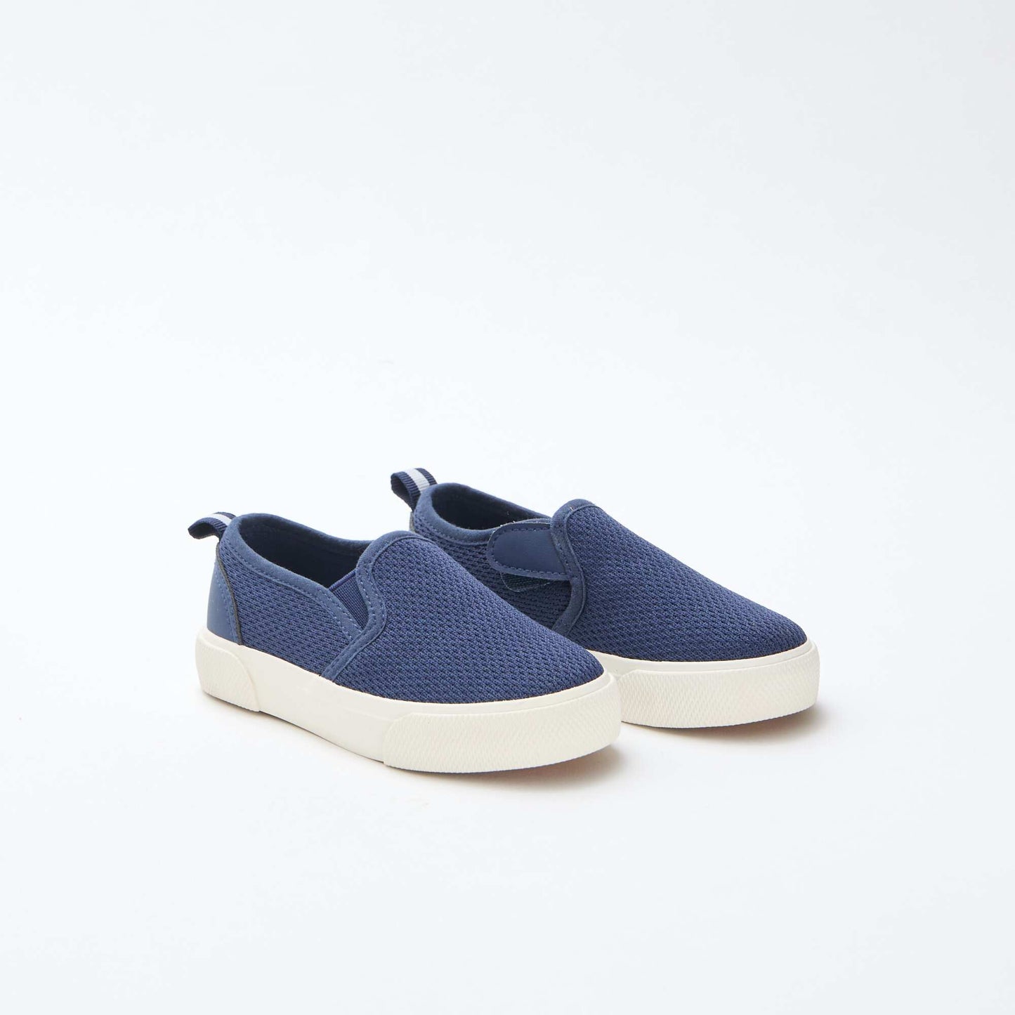 Solid Mesh Slip-On Sneakers BLUE