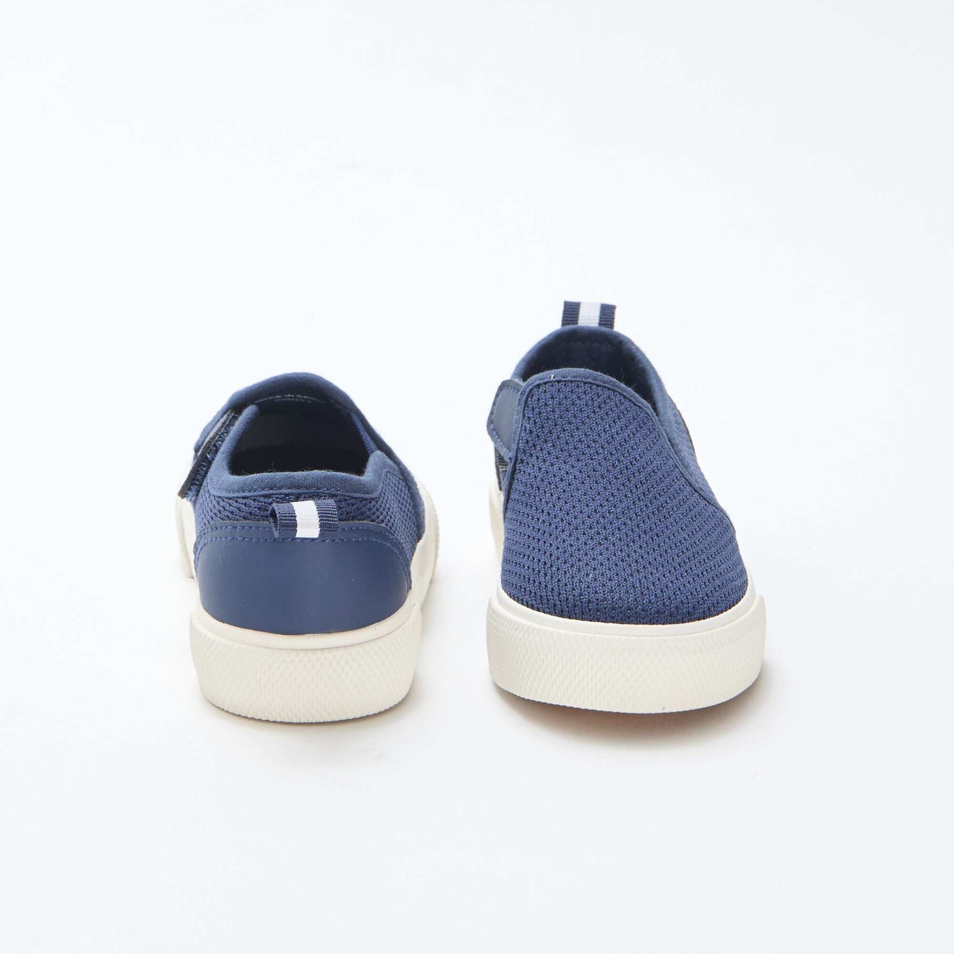 Solid Mesh Slip-On Sneakers BLUE