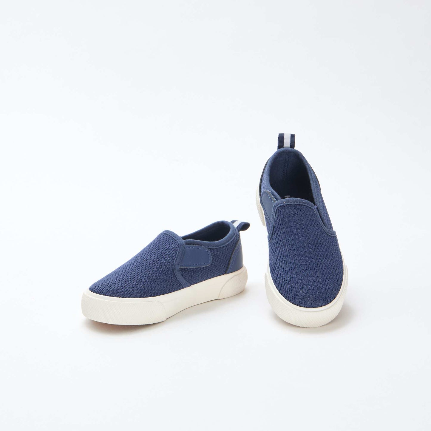 Solid Mesh Slip-On Sneakers BLUE