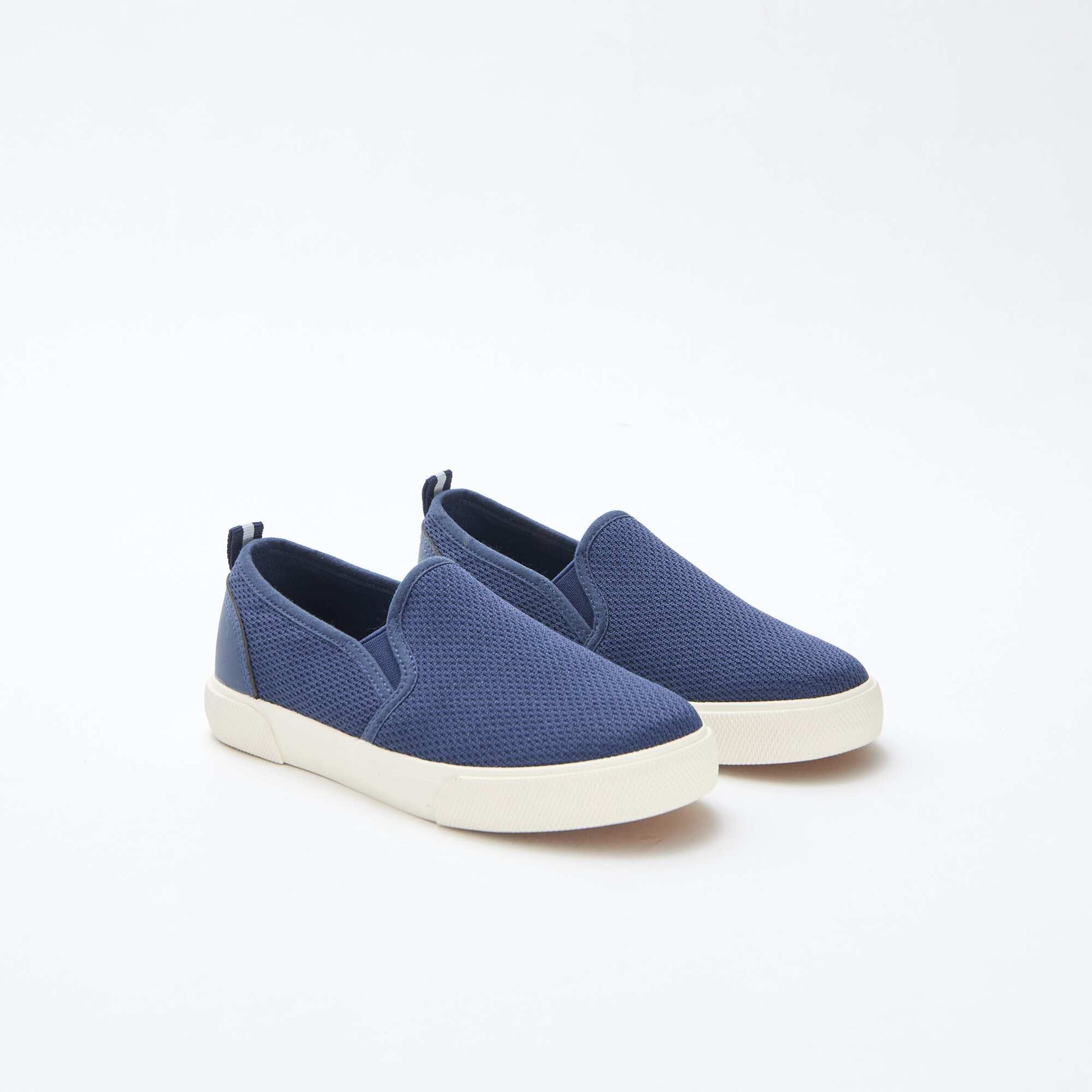 Plain Mesh Slip-On Low-Top Sneakers BLUE