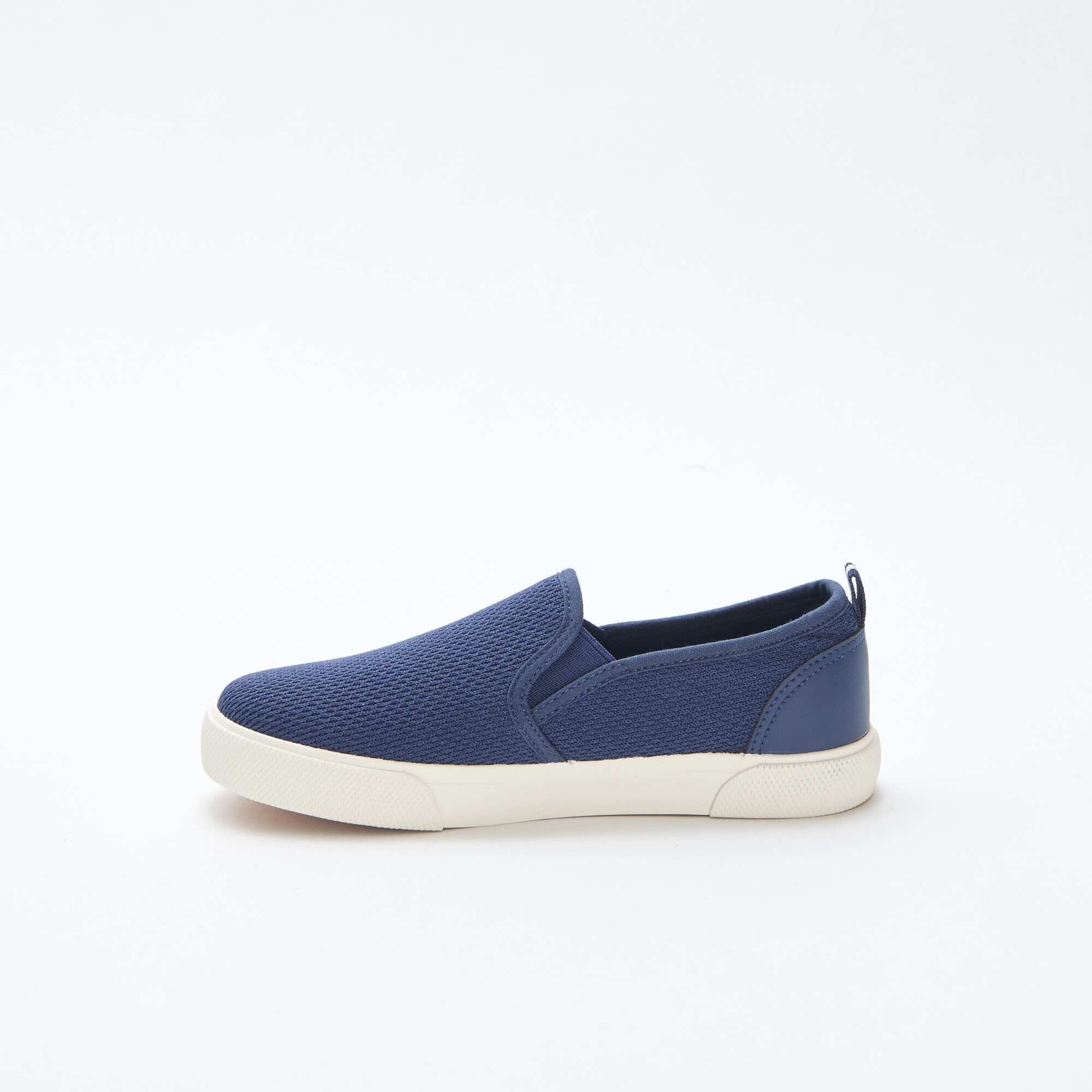Plain Mesh Slip-On Low-Top Sneakers BLUE