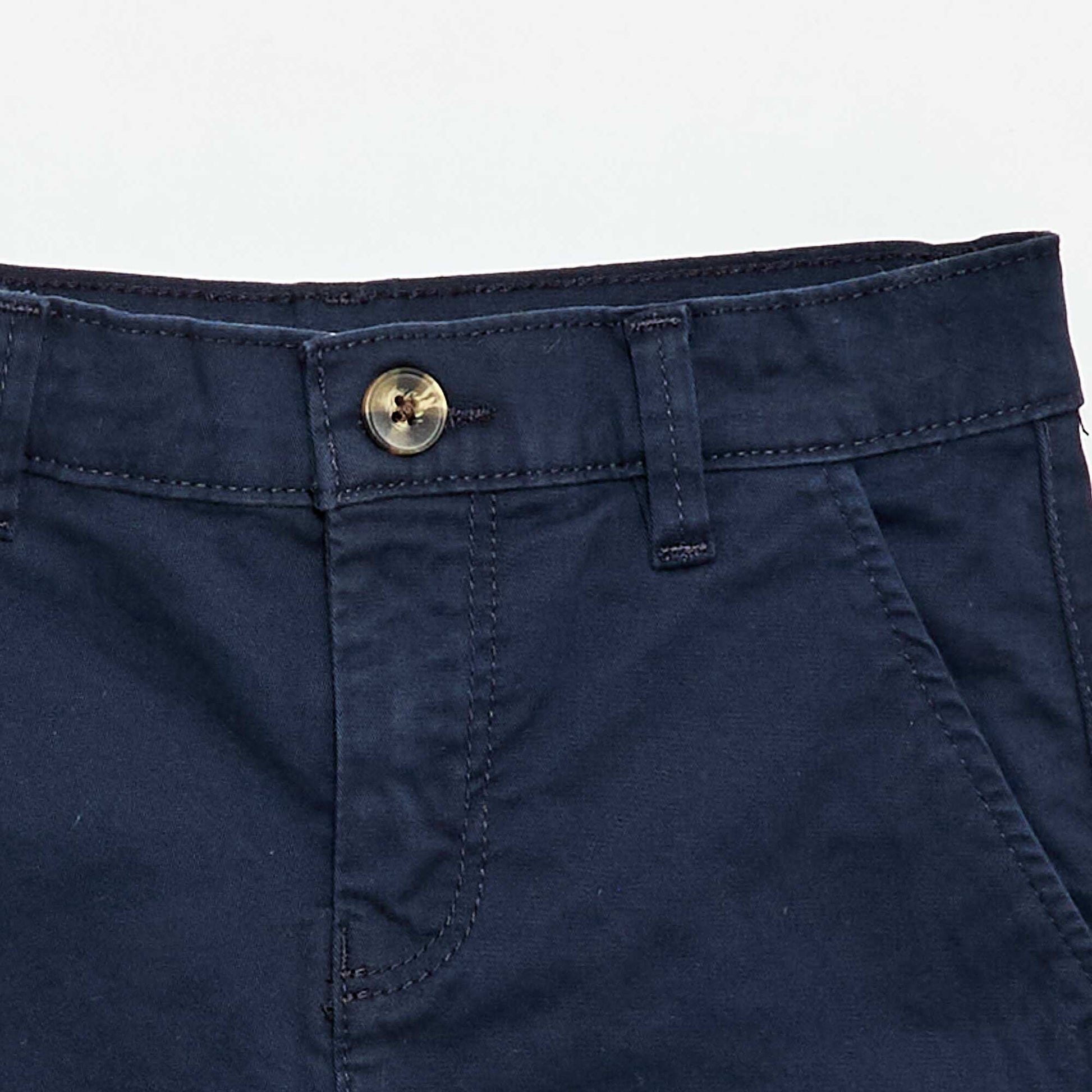 Twill Chino Bermuda Shorts BLUE