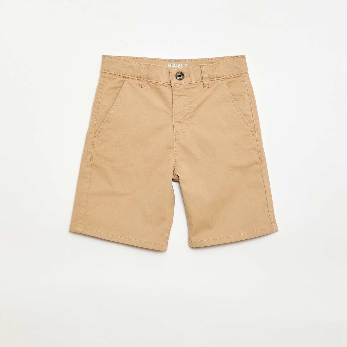 Twill Chino Bermuda Shorts BEIGE