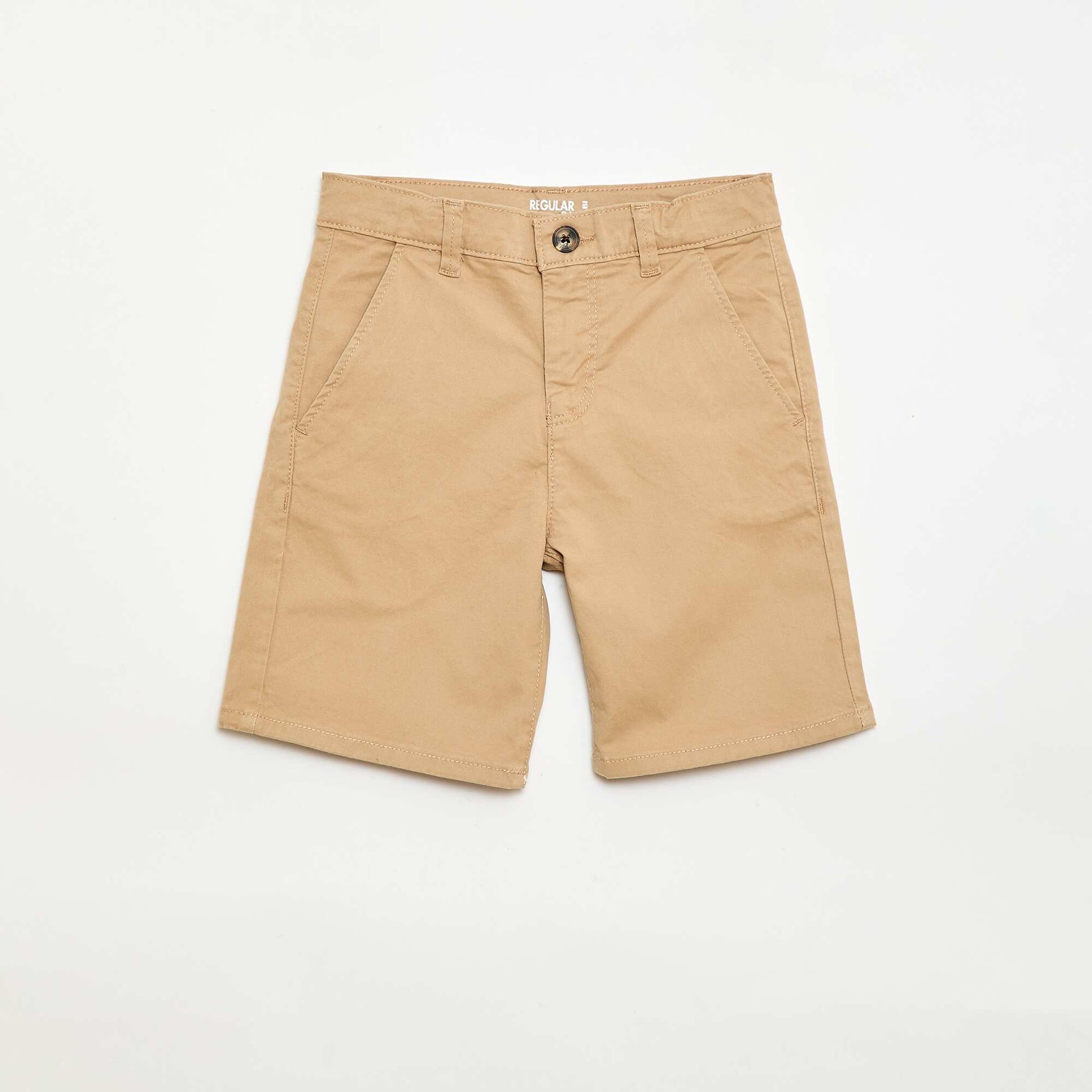 Twill Chino Bermuda Shorts BEIGE