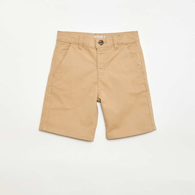 Twill Chino Bermuda Shorts BEIGE