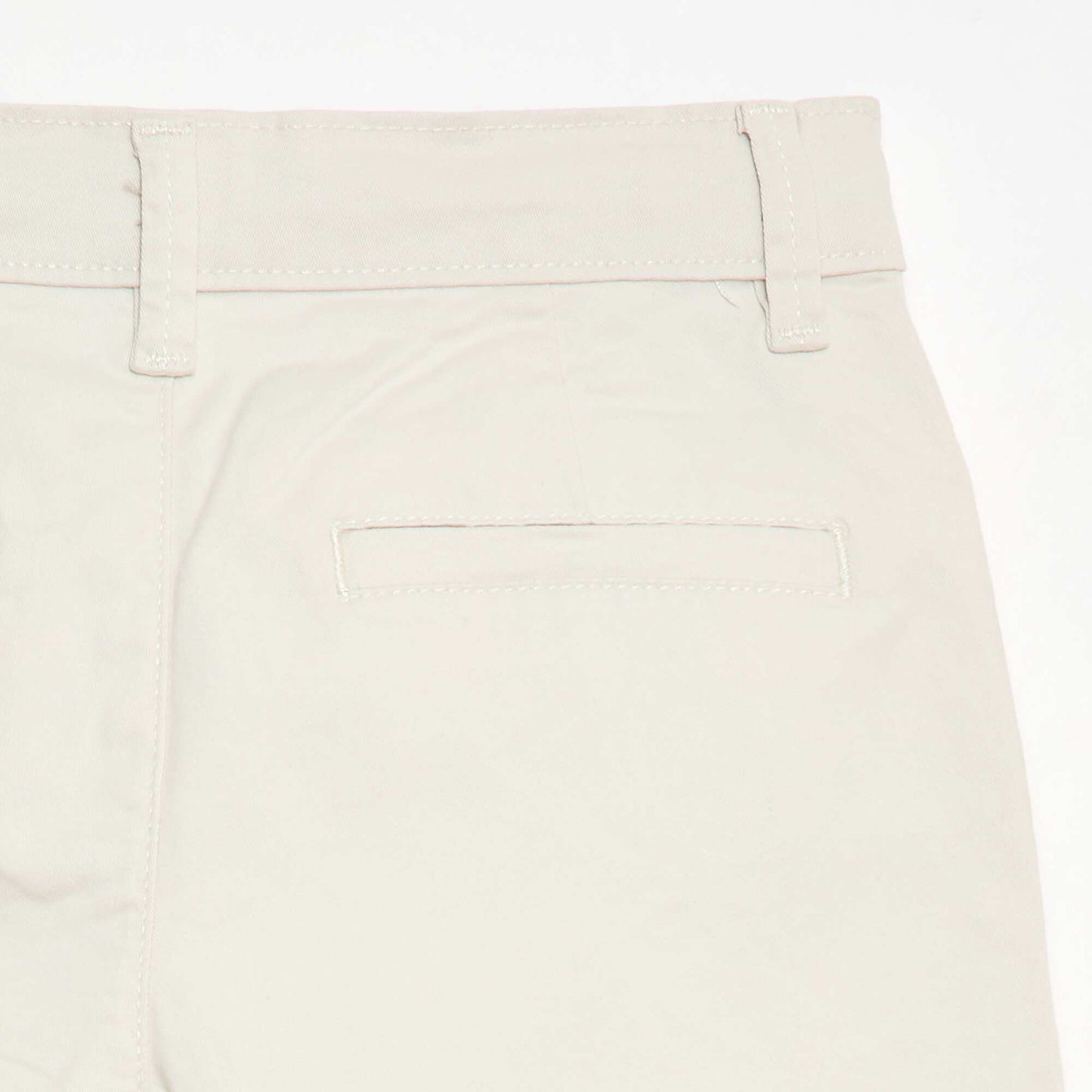 Twill Chino Bermuda Shorts WHITE