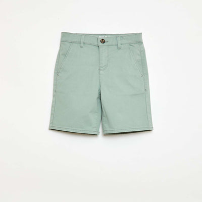 Twill Chino Bermuda Shorts BLUE