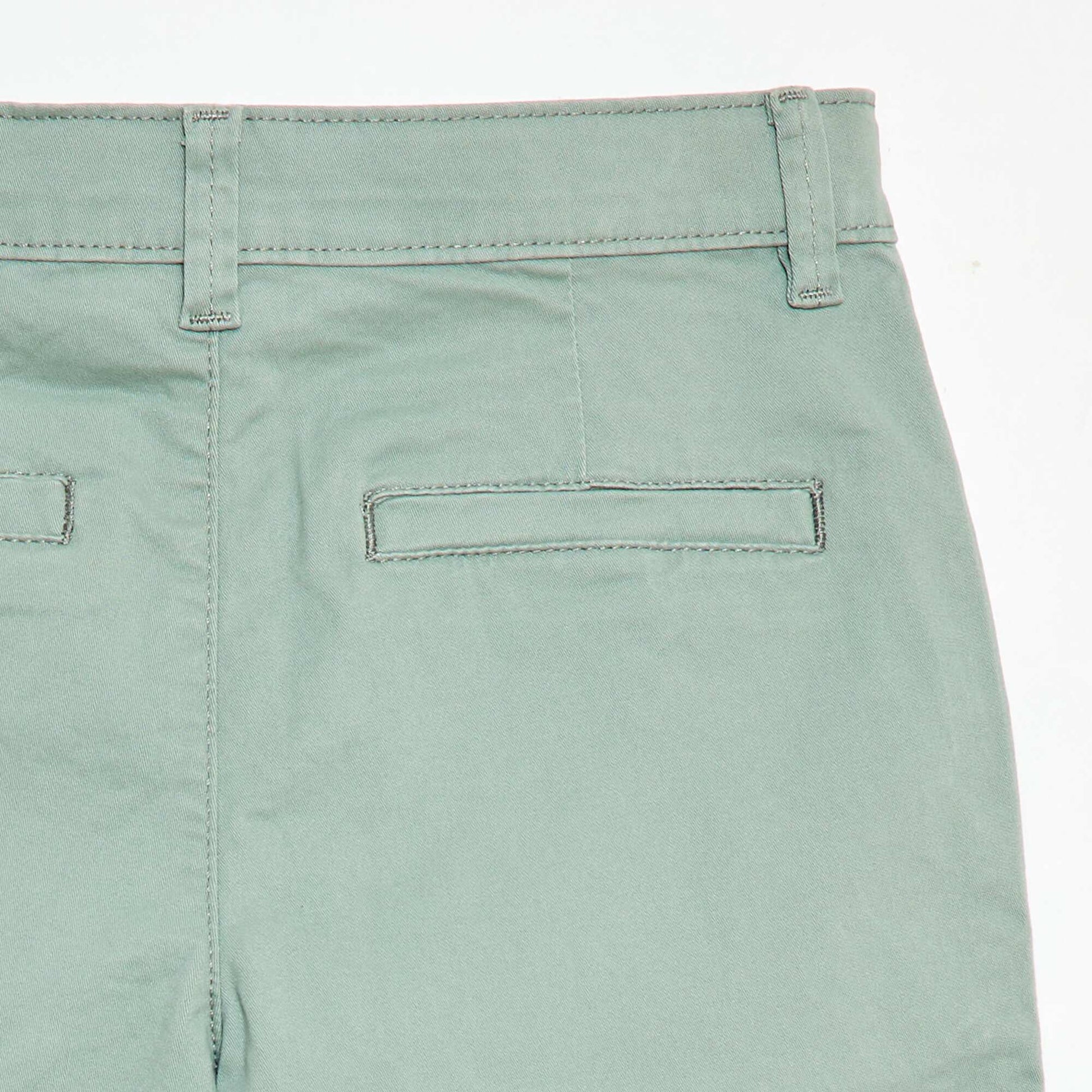 Twill Chino Bermuda Shorts BLUE