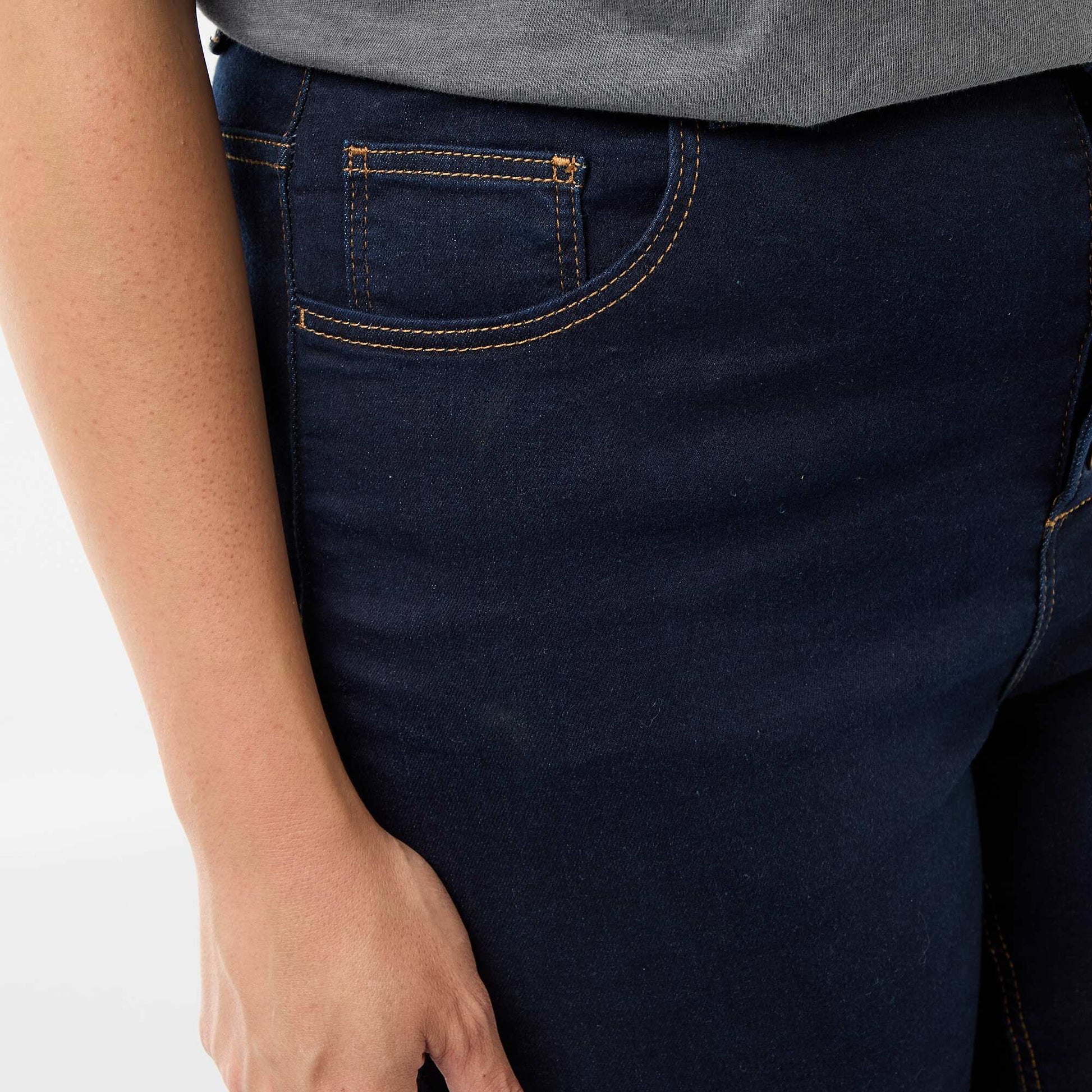 High-waisted skinny trousers - L30 BLUE