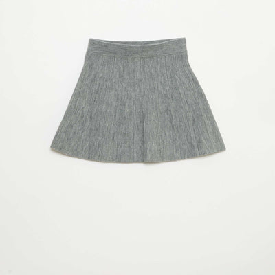 Short Knit Skirt GREY