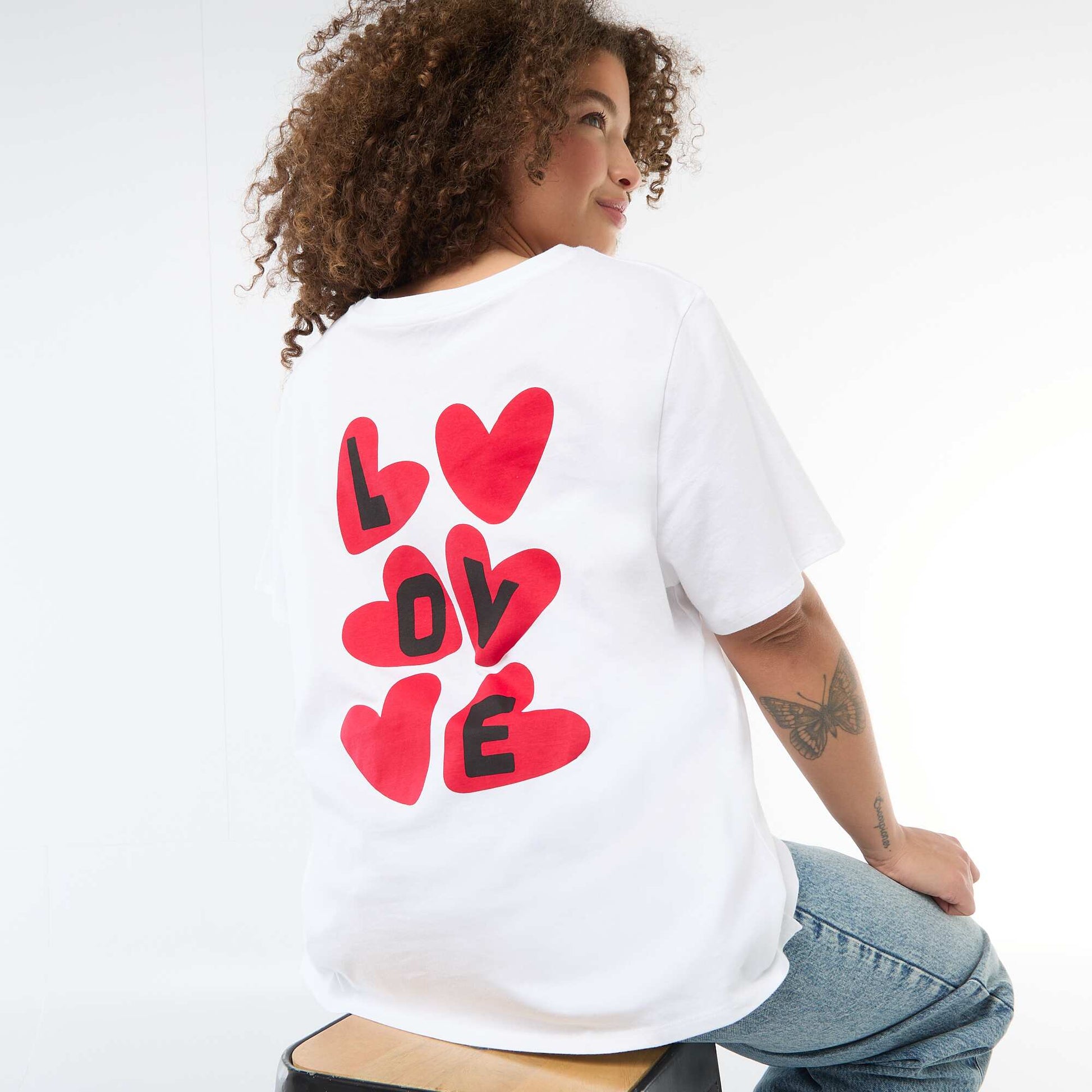 Oversized Short-Sleeve T-Shirt WHITE