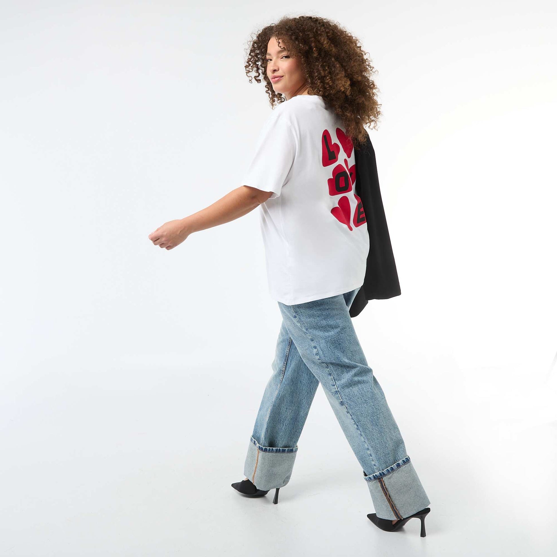 Oversized Short-Sleeve T-Shirt WHITE