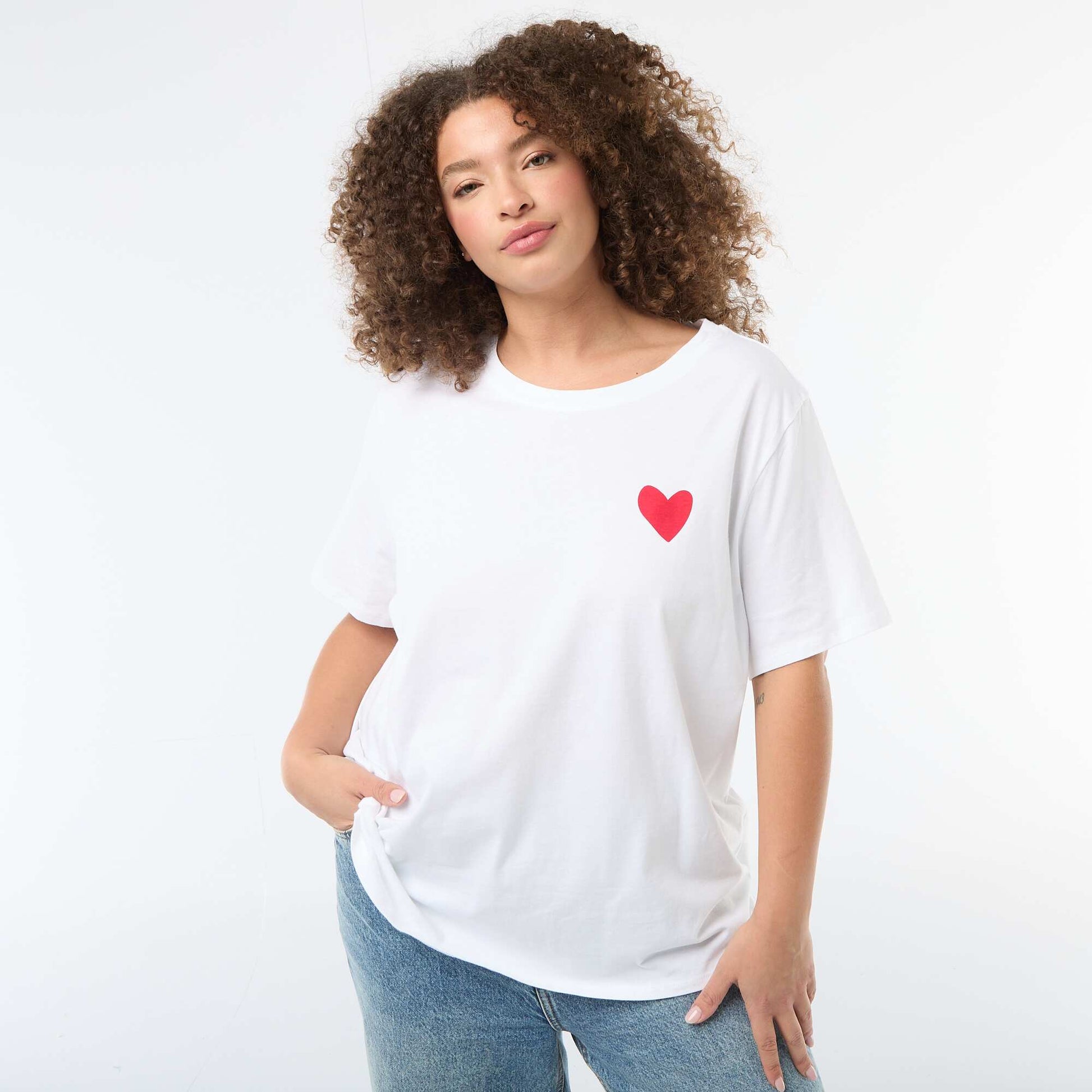 Oversized Short-Sleeve T-Shirt WHITE