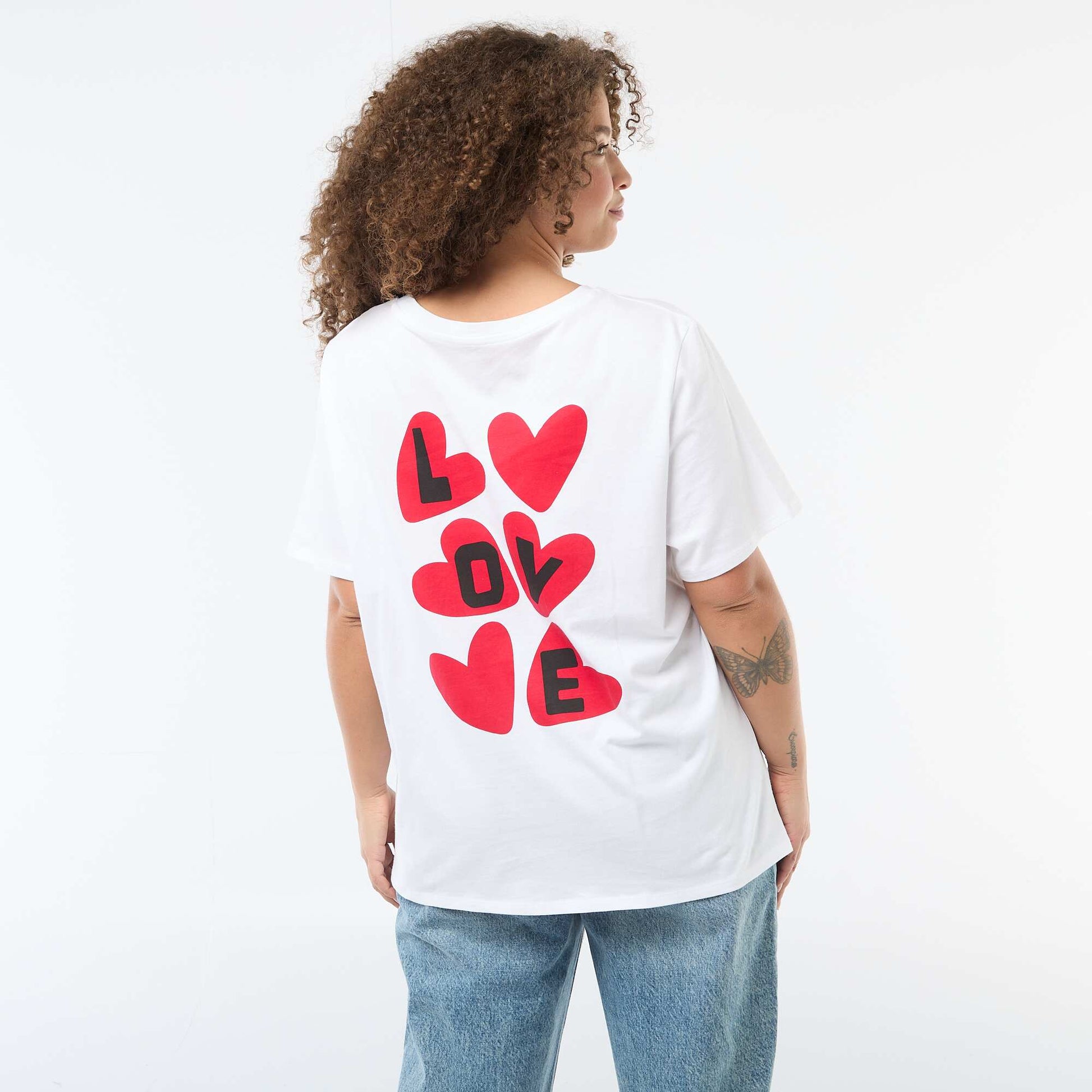 Oversized Short-Sleeve T-Shirt WHITE