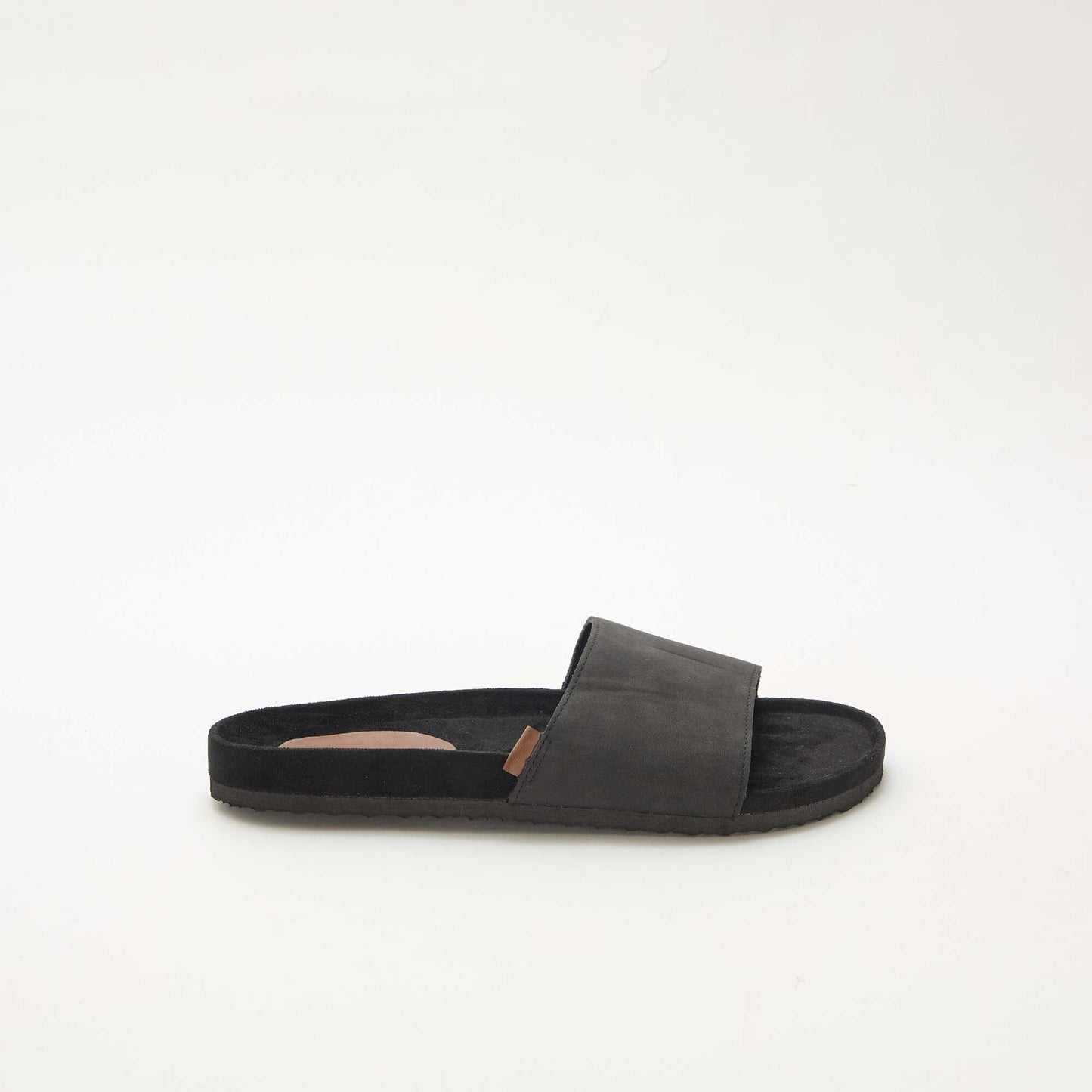 Single Strap Mules BLACK
