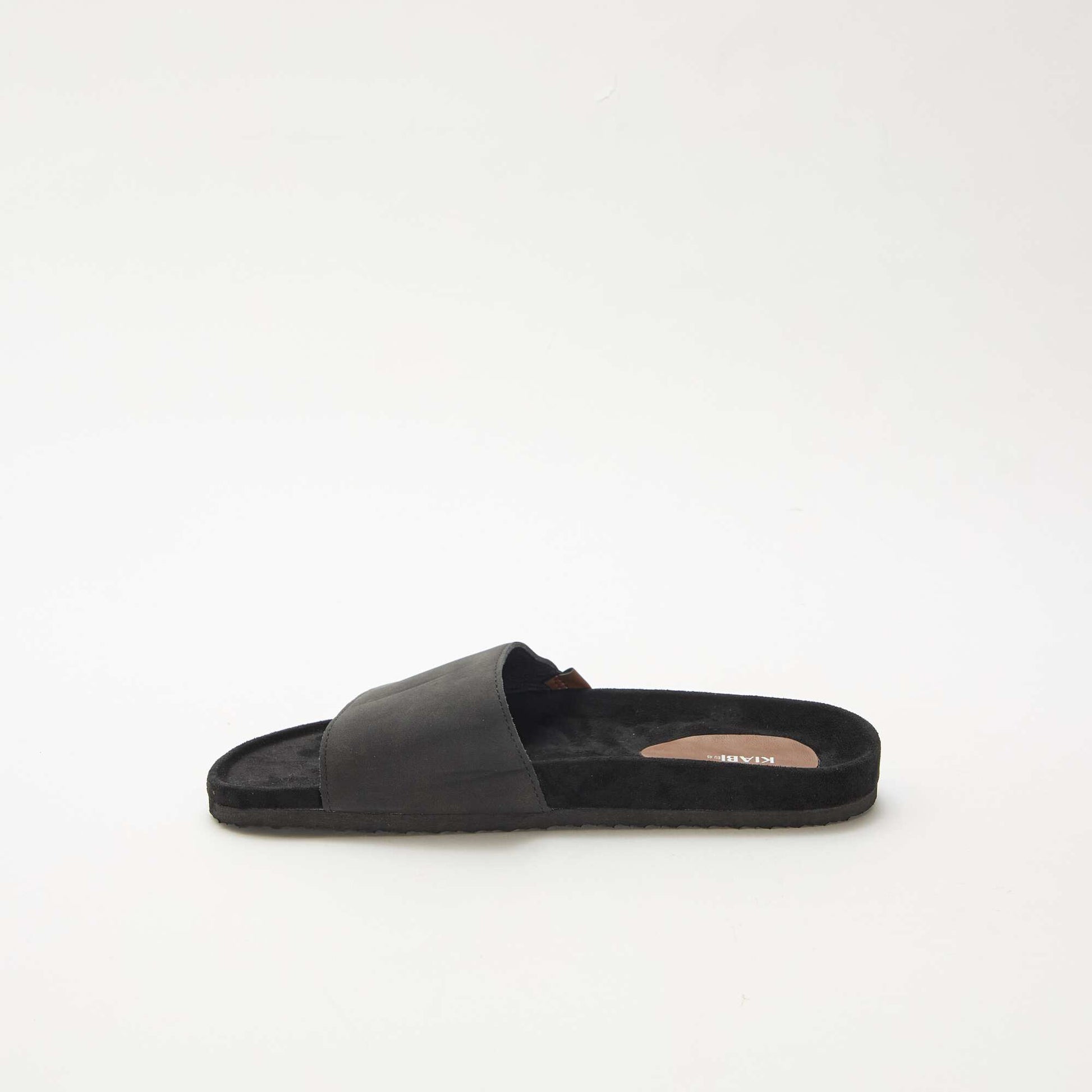 Single Strap Mules BLACK