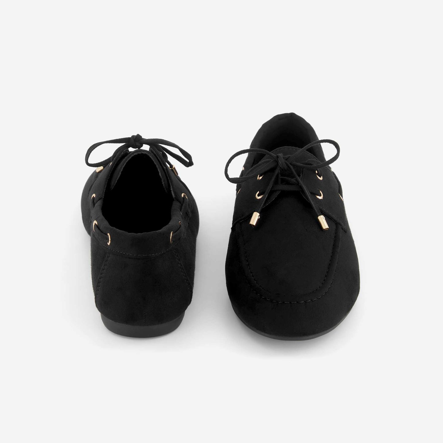 Lace-Up Loafers BLACK