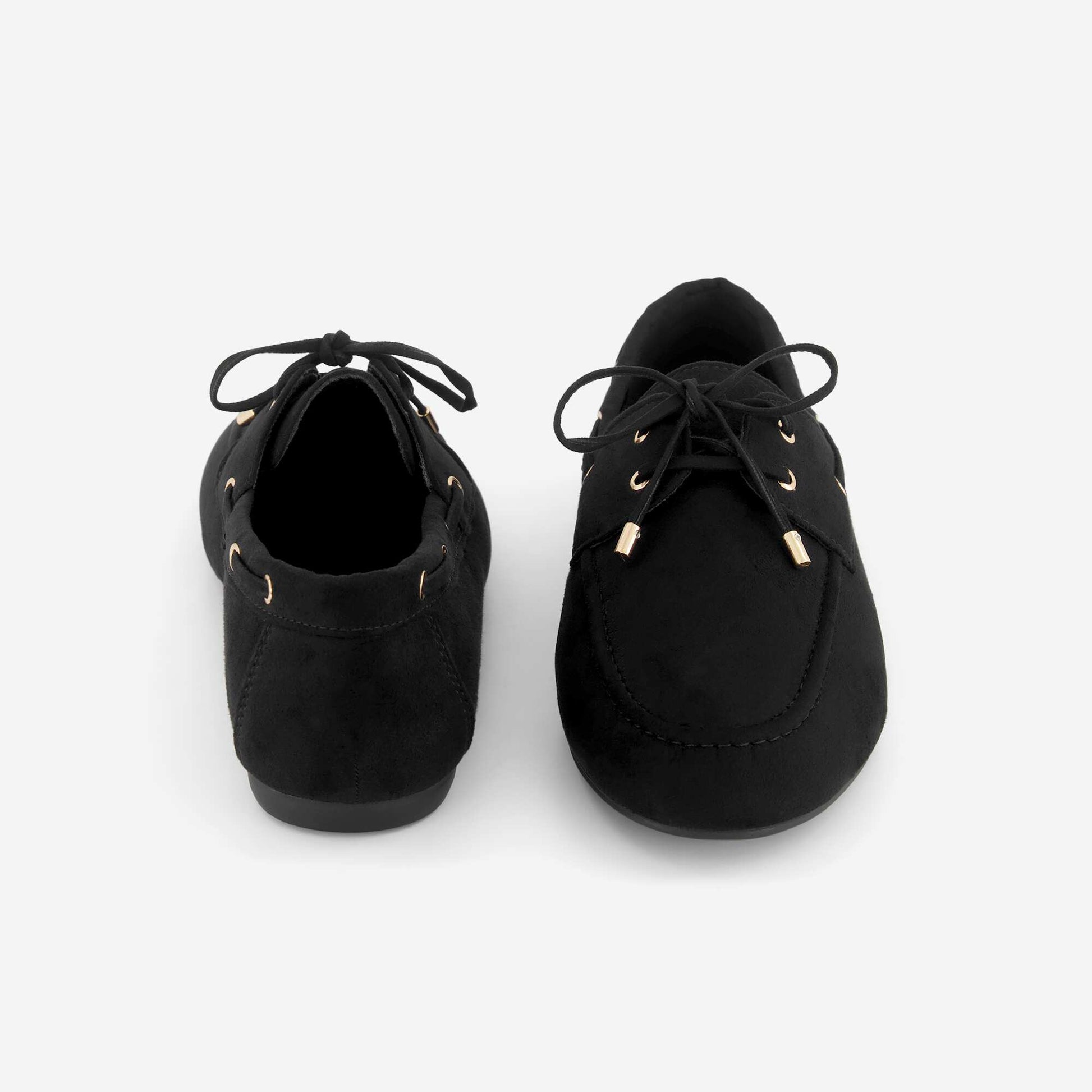 Lace-Up Loafers BLACK