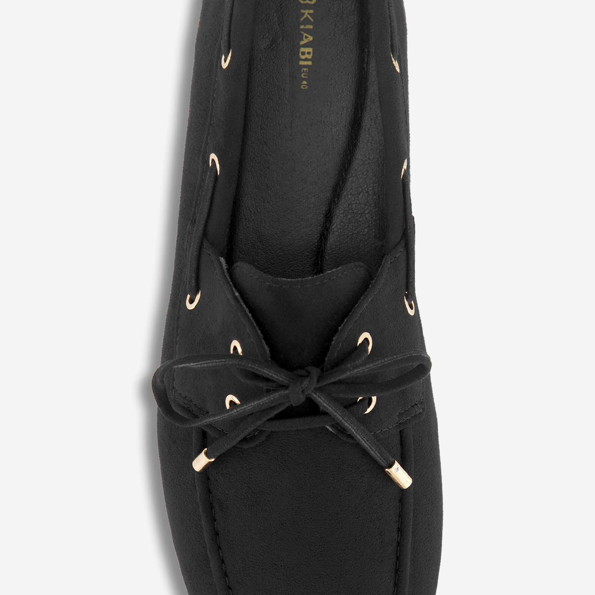 Lace-Up Loafers BLACK