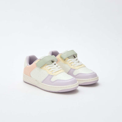 Two-Tone Low-Top Sneakers PINK