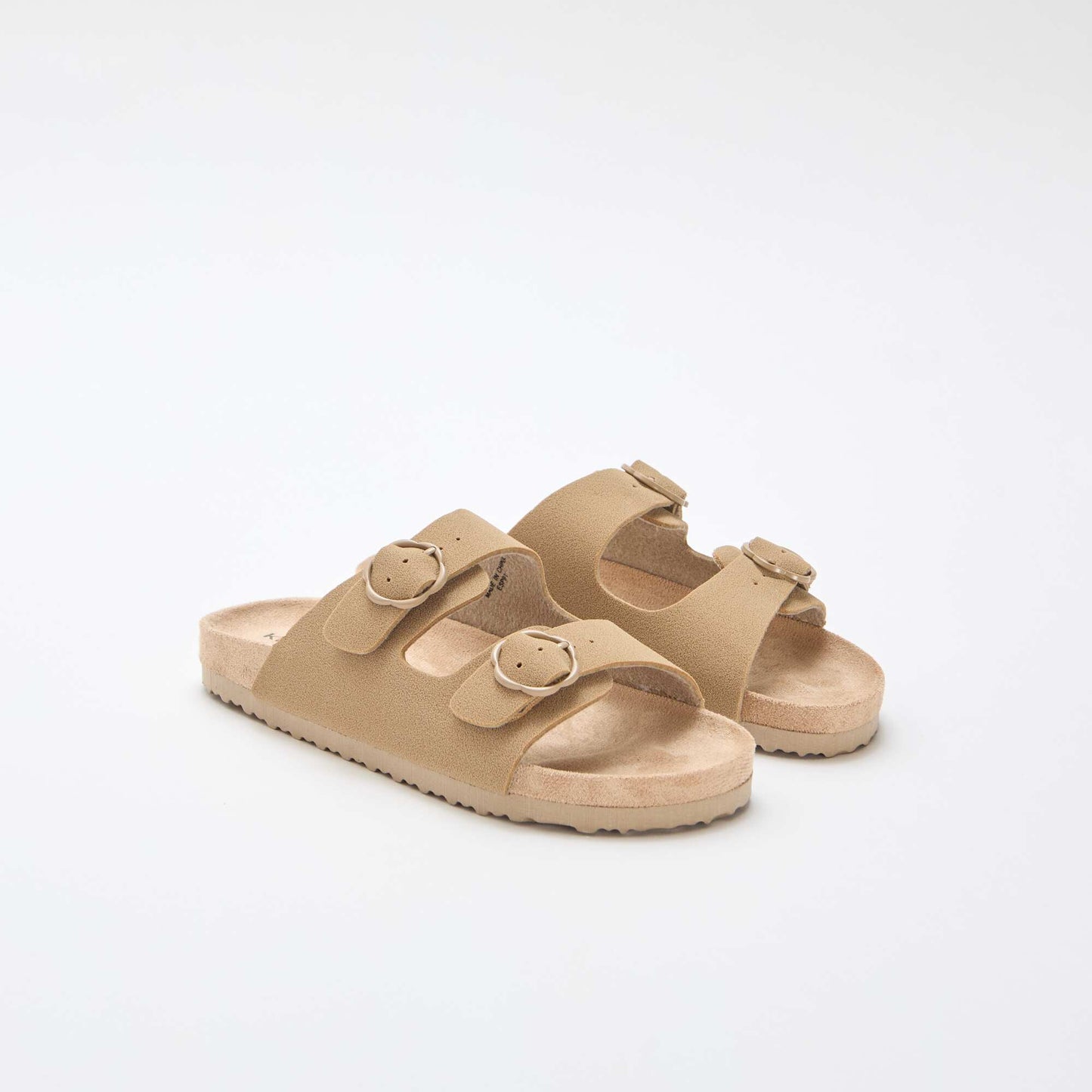 Double Strap Mules BEIGE