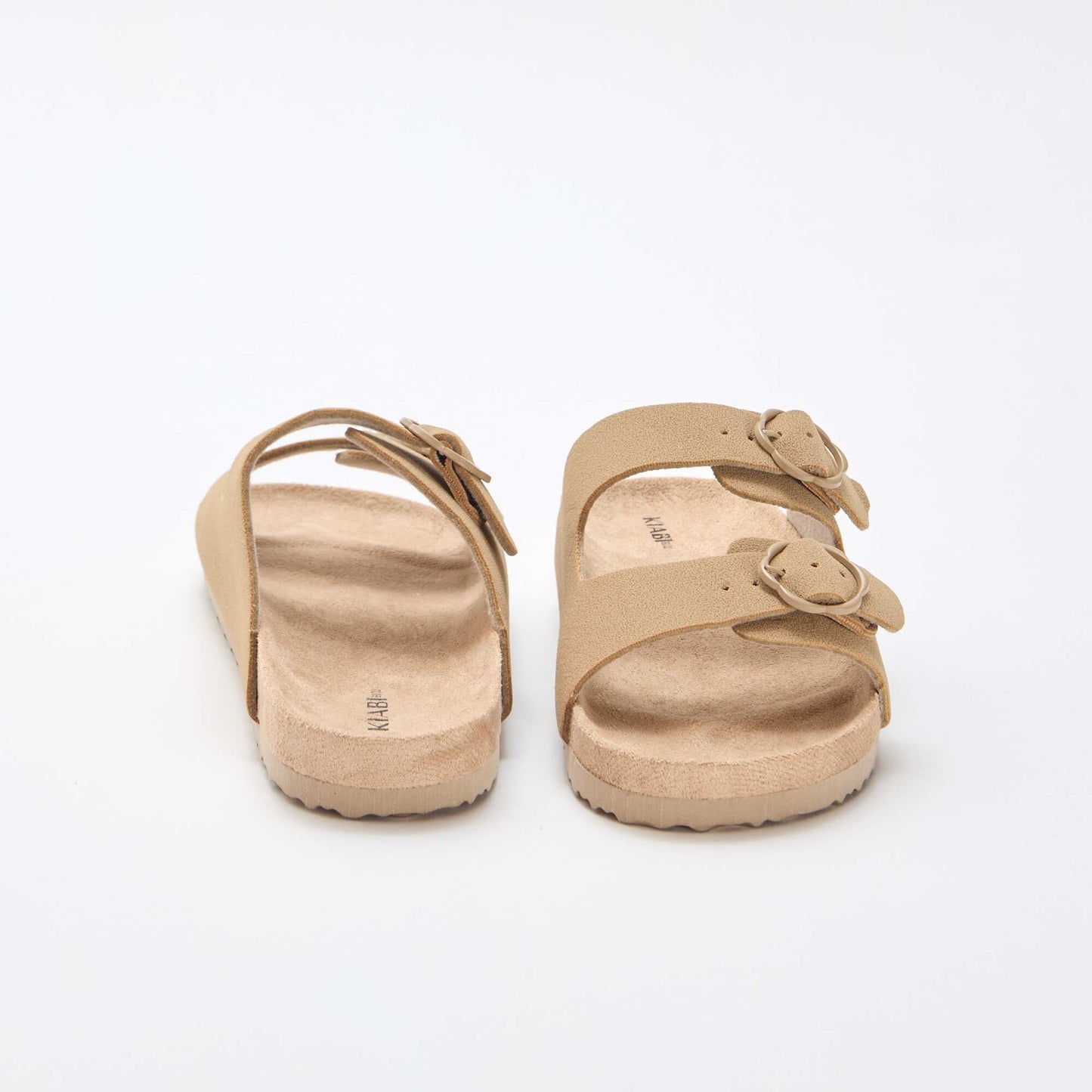 Double Strap Mules BEIGE