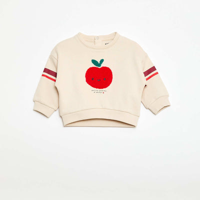 Animated Fleece Sweatshirt WHITE